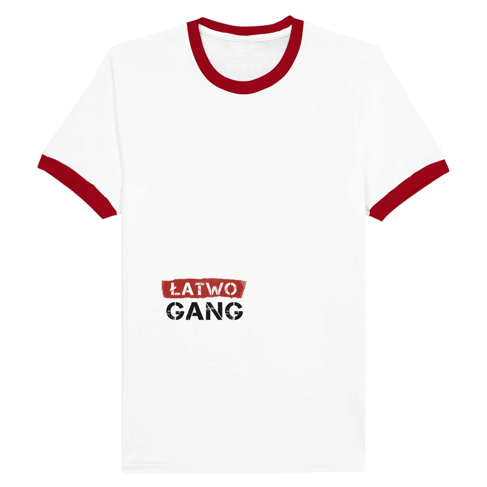 ŁATWOGANG drop 23 — Ringer Kontrast T-Shirt - ŁATWOGANG™
