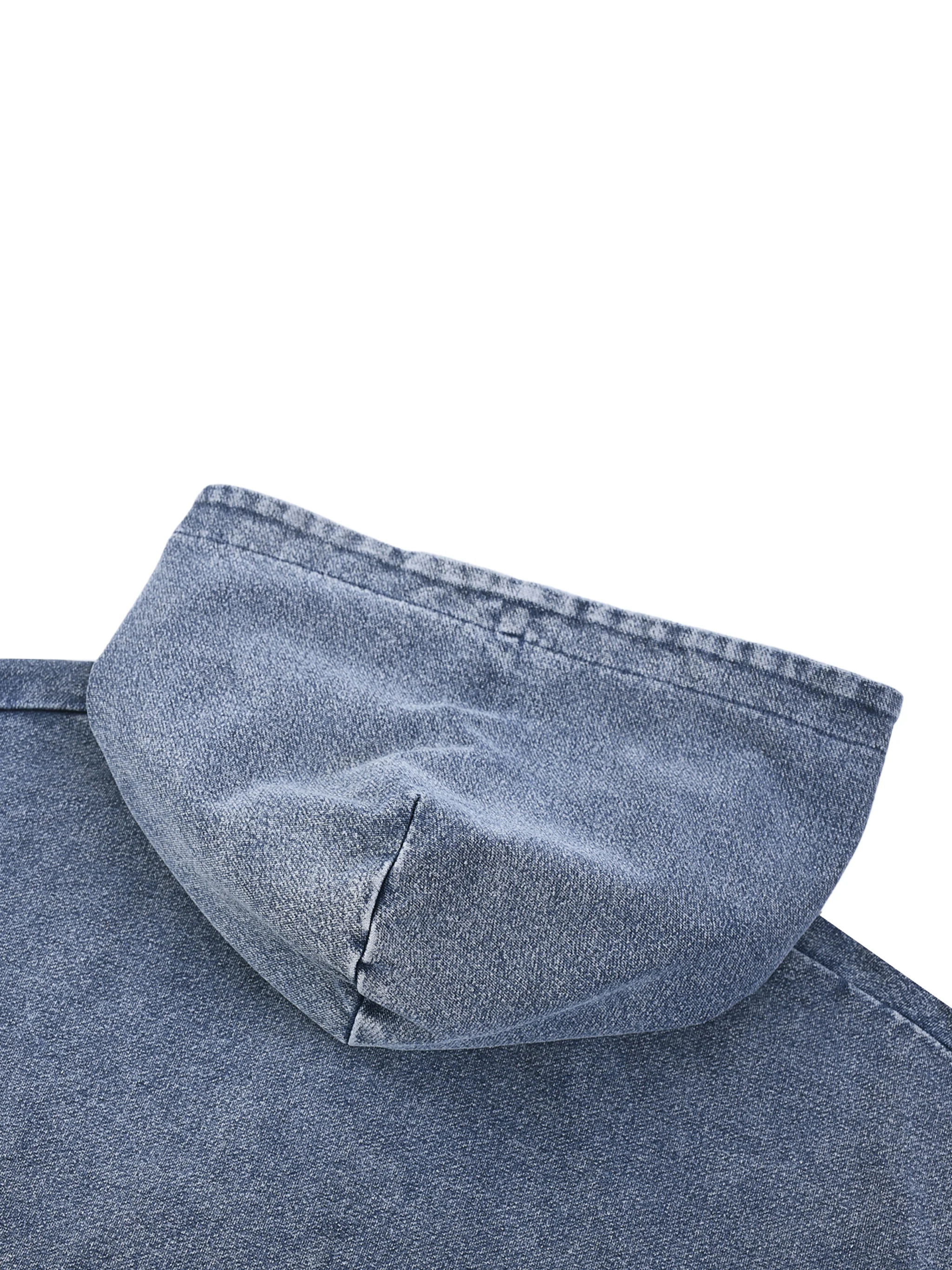 ŁATWOGANG drop 05 — Bluza z kapturem Snow Wash Oversized Zip-Up - ŁATWOGANG™ — widok 7 (7/8)