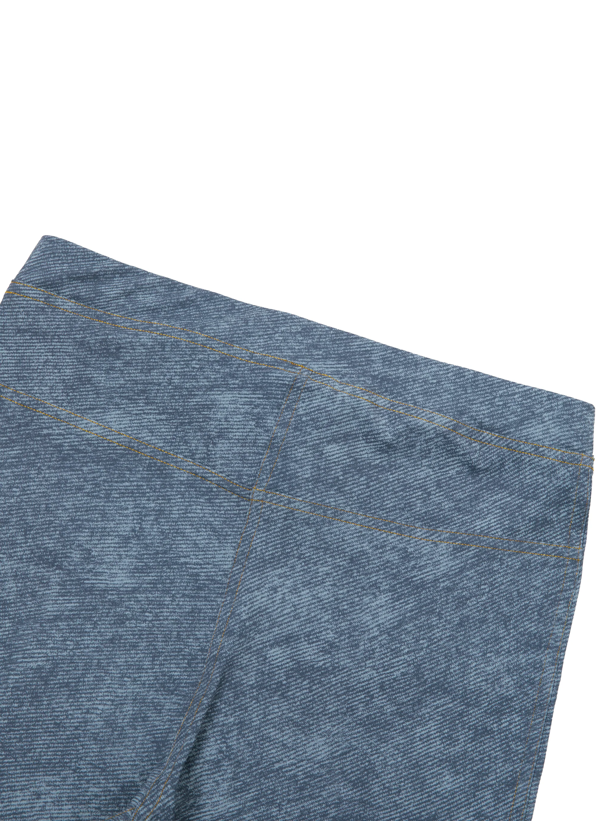 ŁATWOGANG drop 03 — Legginsy damskie Faux Denim Zip-Fly - ŁATWOGANG™ — widok 12 (12/14)