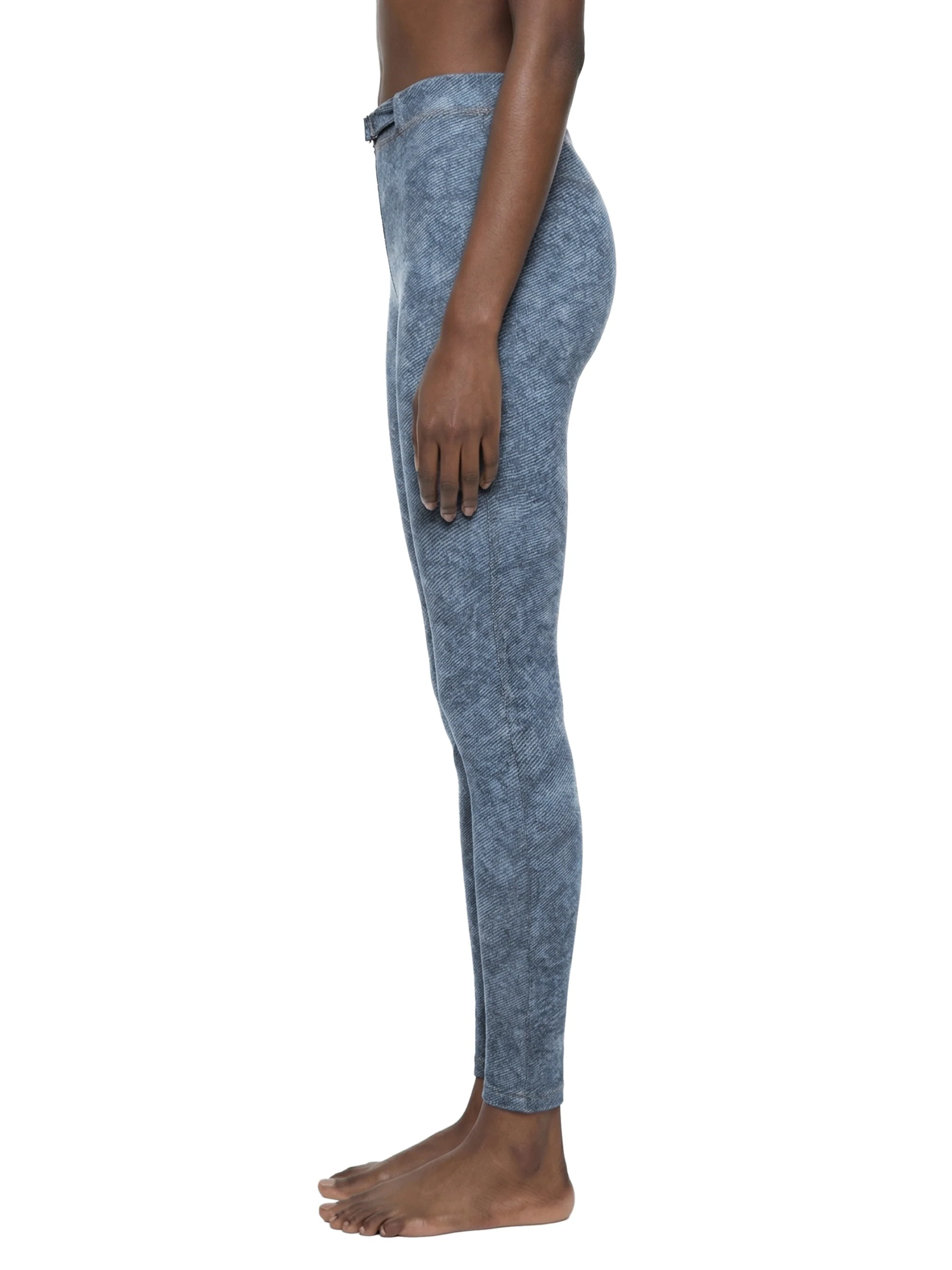 ŁATWOGANG drop 03 — Legginsy damskie Faux Denim Zip-Fly - ŁATWOGANG™ — szczegół (5/14)