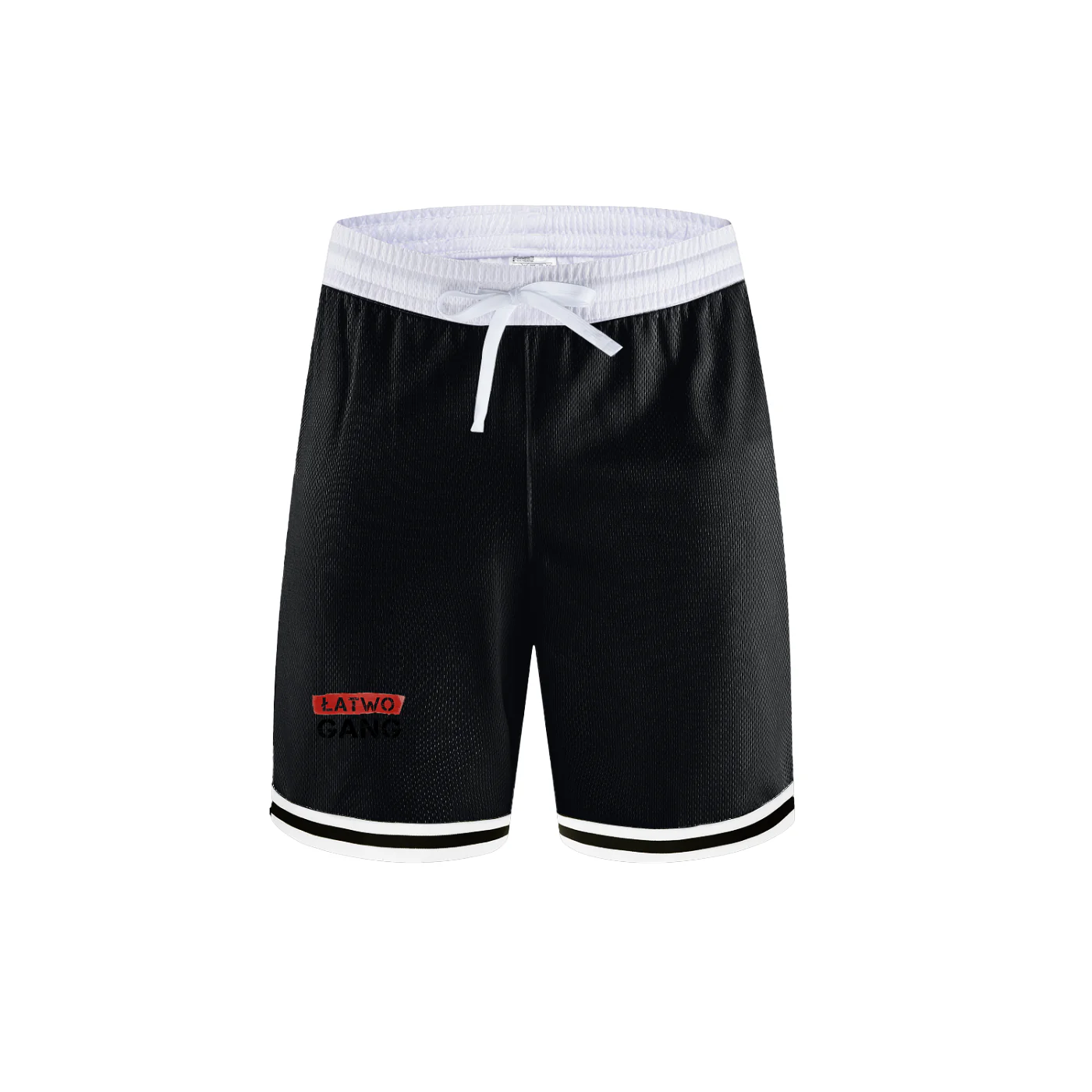 ŁATWOGANG drop 01 — Classic Stripe Basketball Shorts - ŁATWOGANG™