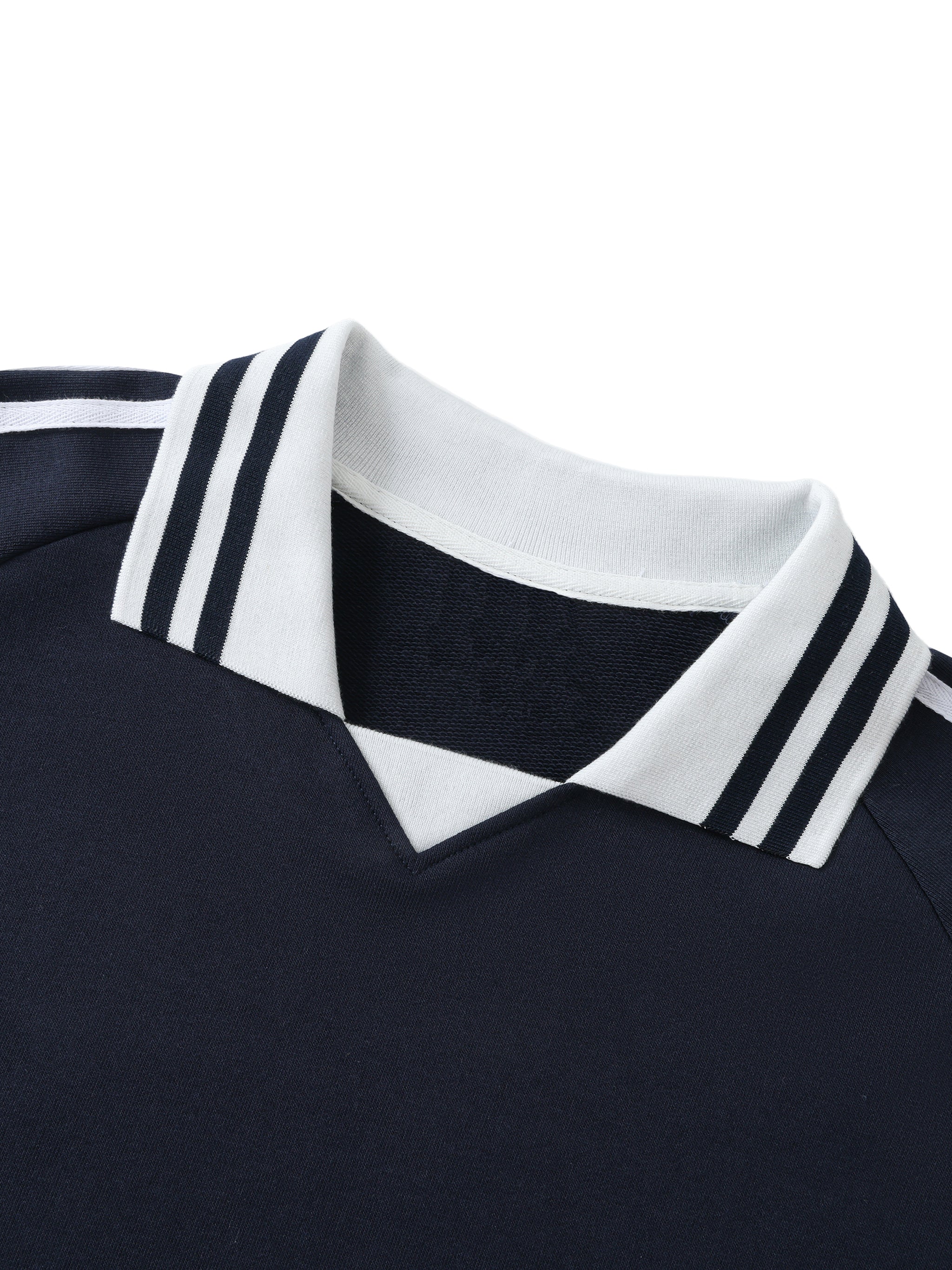 ŁATWOGANG drop 28 — Bluza z kołnierzykiem Contrast Striped - ŁATWOGANG™ — widok 9 (9/13)