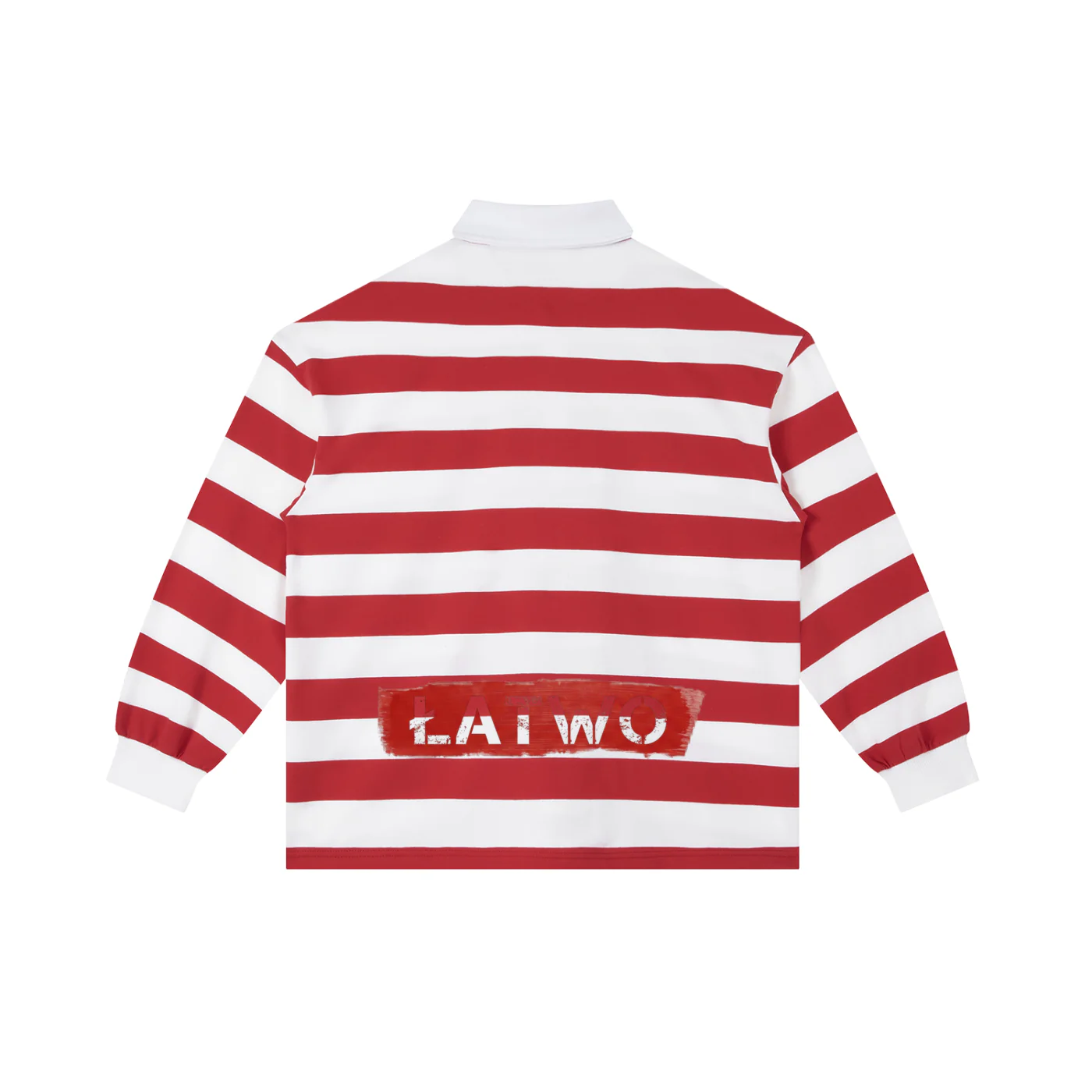 ŁATWOGANG drop 30 — Koszulka Polo Color Block Stripe - ŁATWOGANG™ — widok 8 (8/14)