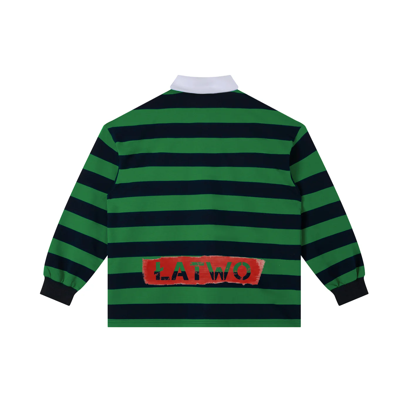 ŁATWOGANG drop 30 — Koszulka Polo Color Block Stripe - ŁATWOGANG™ — widok 7 (7/14)