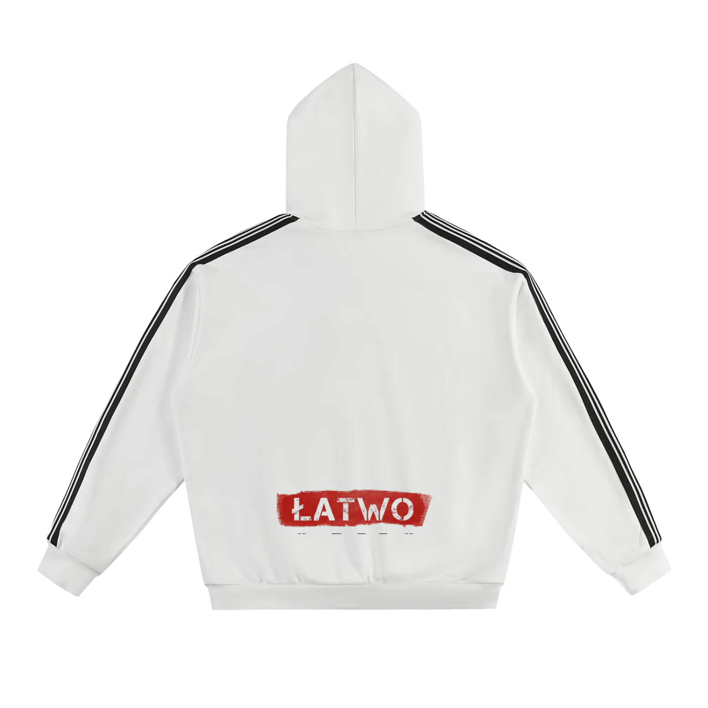 ŁATWOGANG drop 34 — Side Stripe Drop Shoulder Hoodie — szczegół (5/13)