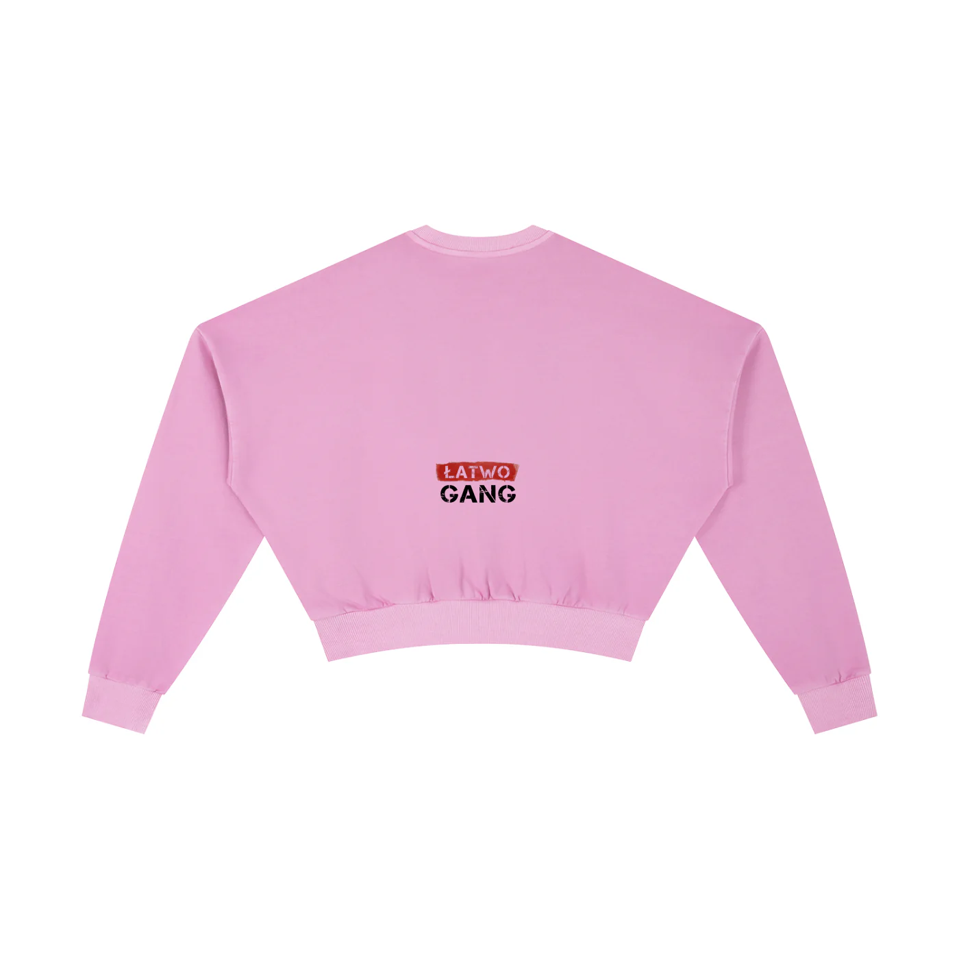 ŁATWOGANG drop 39 — Vintage Washed Cropped Sweatshirt - ŁATWOGANG™ — szczegół (5/13)