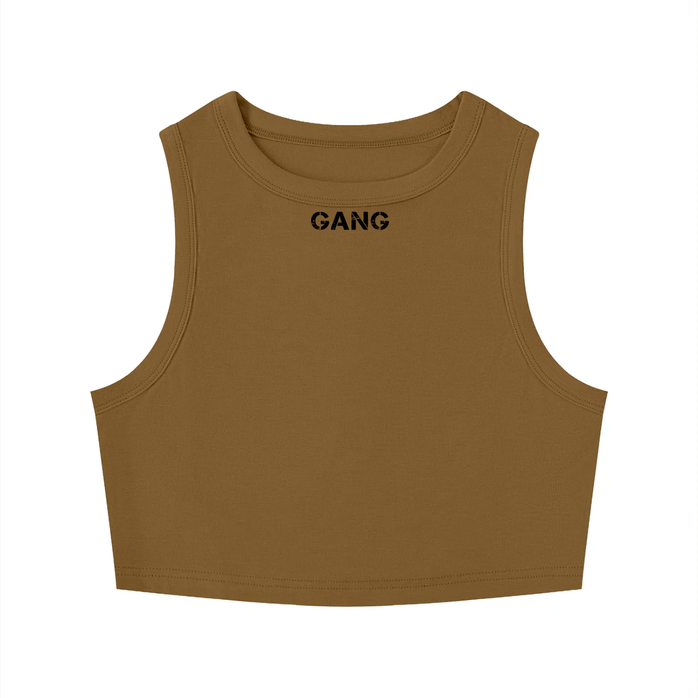 ŁATWOGANG drop 43 — Women's Tight Crewneck Crop Tank Top - ŁATWOGANG™ — widok 9 (9/20)