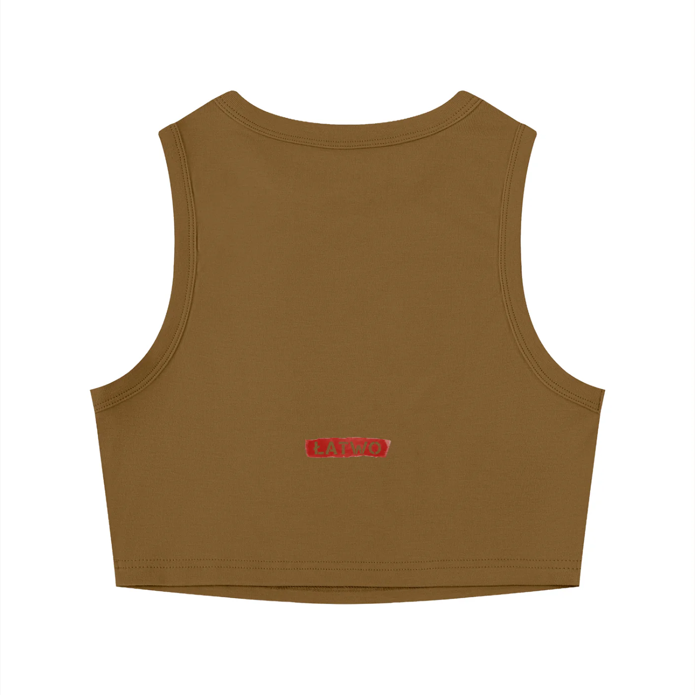 ŁATWOGANG drop 43 — Women's Tight Crewneck Crop Tank Top - ŁATWOGANG™ — widok 10 (10/20)