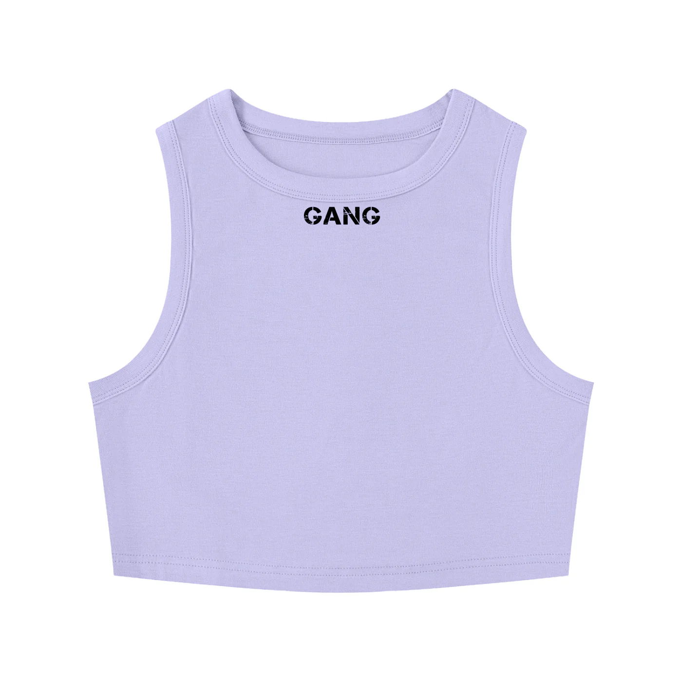 ŁATWOGANG drop 43 — Women's Tight Crewneck Crop Tank Top - ŁATWOGANG™ — widok 7 (7/20)