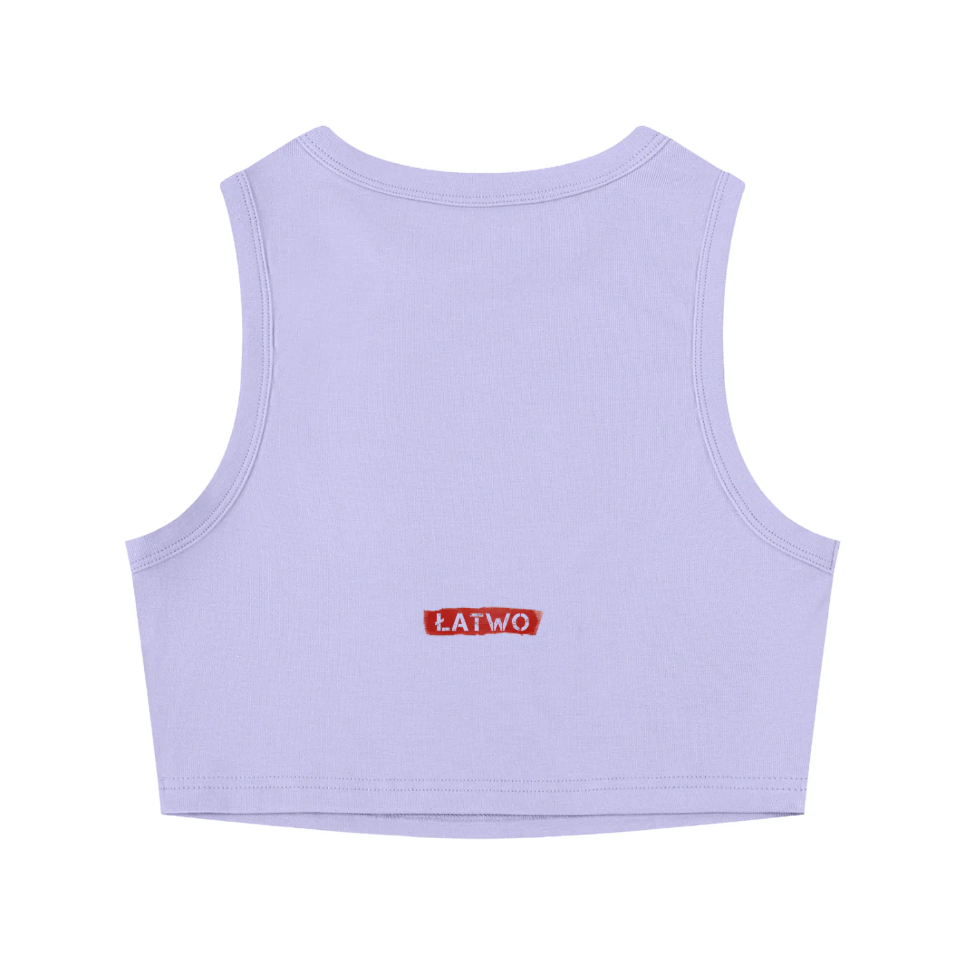 ŁATWOGANG drop 43 — Women's Tight Crewneck Crop Tank Top - ŁATWOGANG™ — widok 8 (8/20)