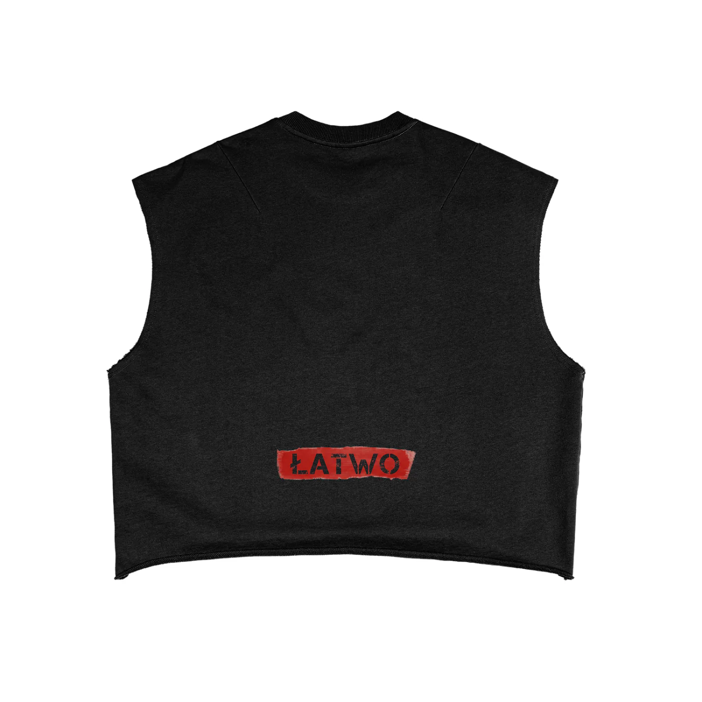 ŁATWOGANG drop 44 — Tank Top Boxy French Terry - ŁATWOGANG™ — detal (3/13)