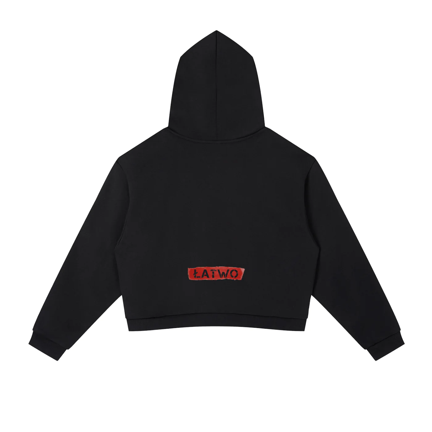 ŁATWOGANG drop 46 — Bluza z kapturem Contrast Side Stripe Cropped - ŁATWOGANG™ — detal (3/11)