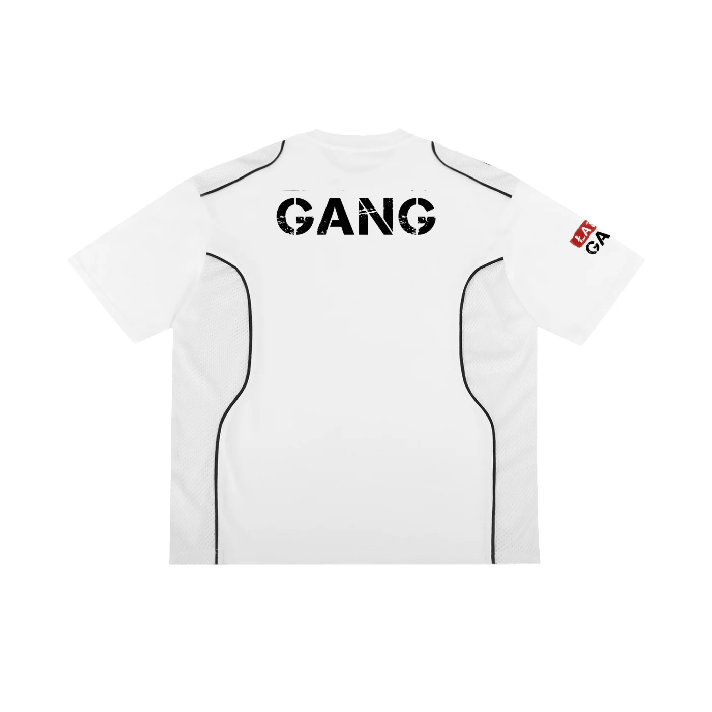 ŁATWOGANG drop 47 — T-shirt Contrast Piped Panel - ŁATWOGANG™