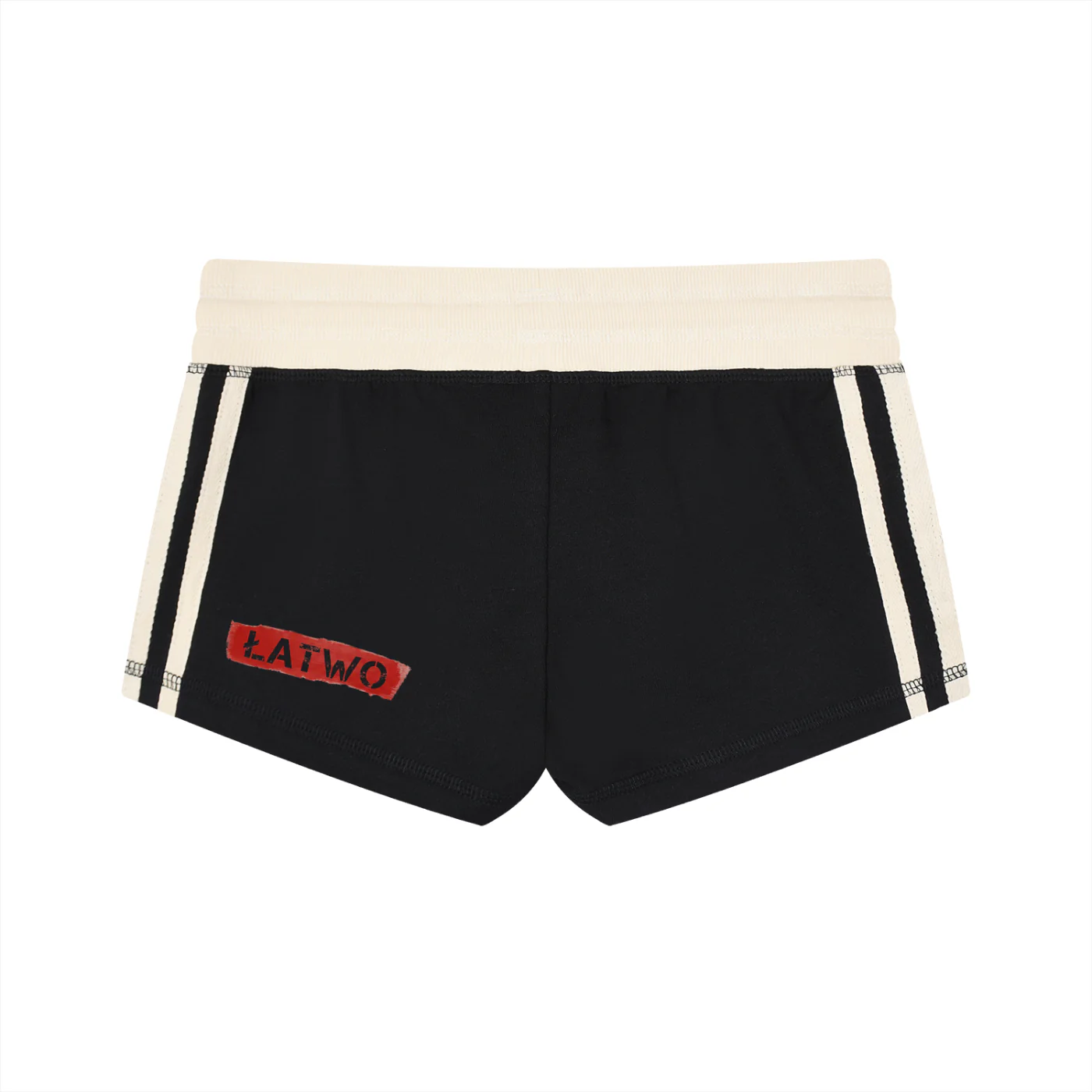 ŁATWOGANG drop 49 — Women’s shorts with contrast stripes - ŁATWOGANG™ — detal (3/17)