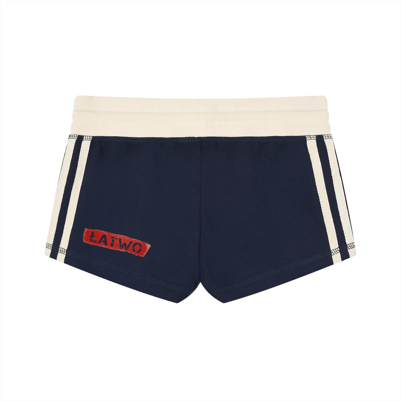 ŁATWOGANG drop 49 — Women’s shorts with contrast stripes - ŁATWOGANG™