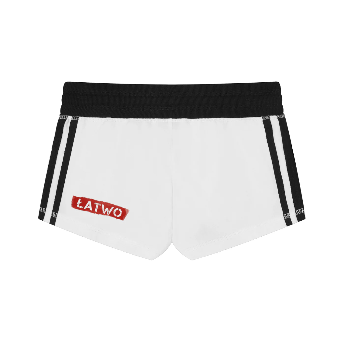 ŁATWOGANG drop 49 — Women’s shorts with contrast stripes - ŁATWOGANG™ — szczegół (5/17)