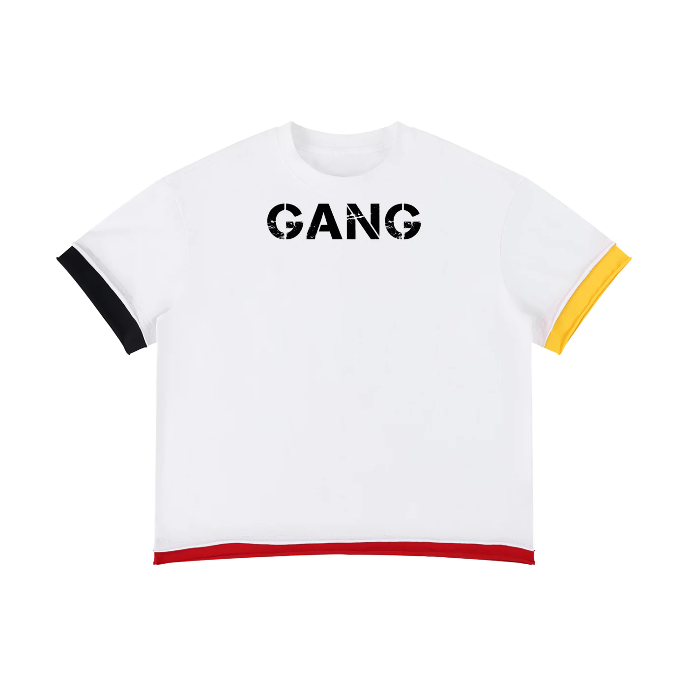 ŁATWOGANG drop 58 — T-shirt Boxy Color Block - ŁATWOGANG™