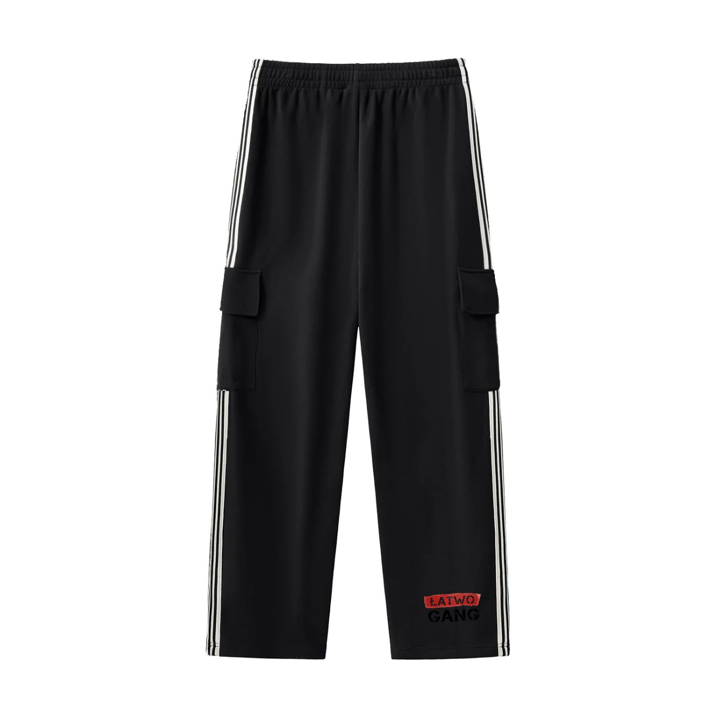 ŁATWOGANG drop 17 — Track pants with side stripes - ŁATWOGANG™ — tył (2/5)