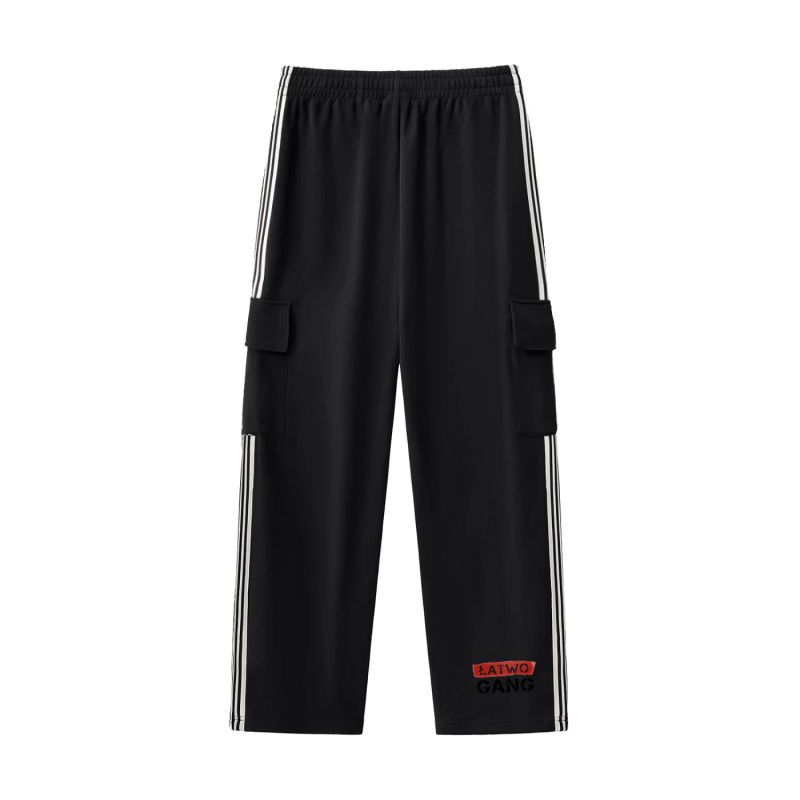 ŁATWOGANG drop 17 — Track pants with side stripes - ŁATWOGANG™ — tył (2/5)