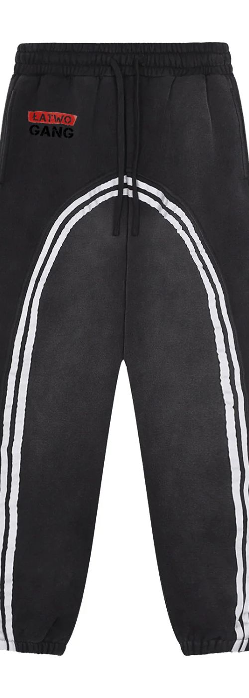 ŁATWOGANG drop 14 — Spodnie dresowe Sun Fade Contrast Tape Jogged - ŁATWOGANG™