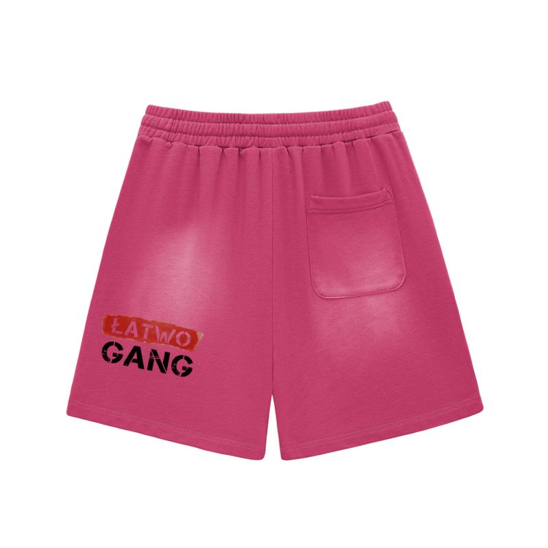 ŁATWOGANG drop 08 — Sun Fade Raw Edge Cotton Shorts - ŁATWOGANG™ — lookbook (4/8)