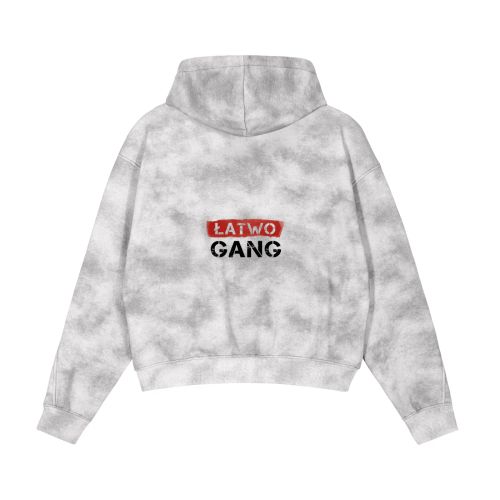 ŁATWOGANG drop 06 — Bluza rozpinana Dirty Washed - ŁATWOGANG™