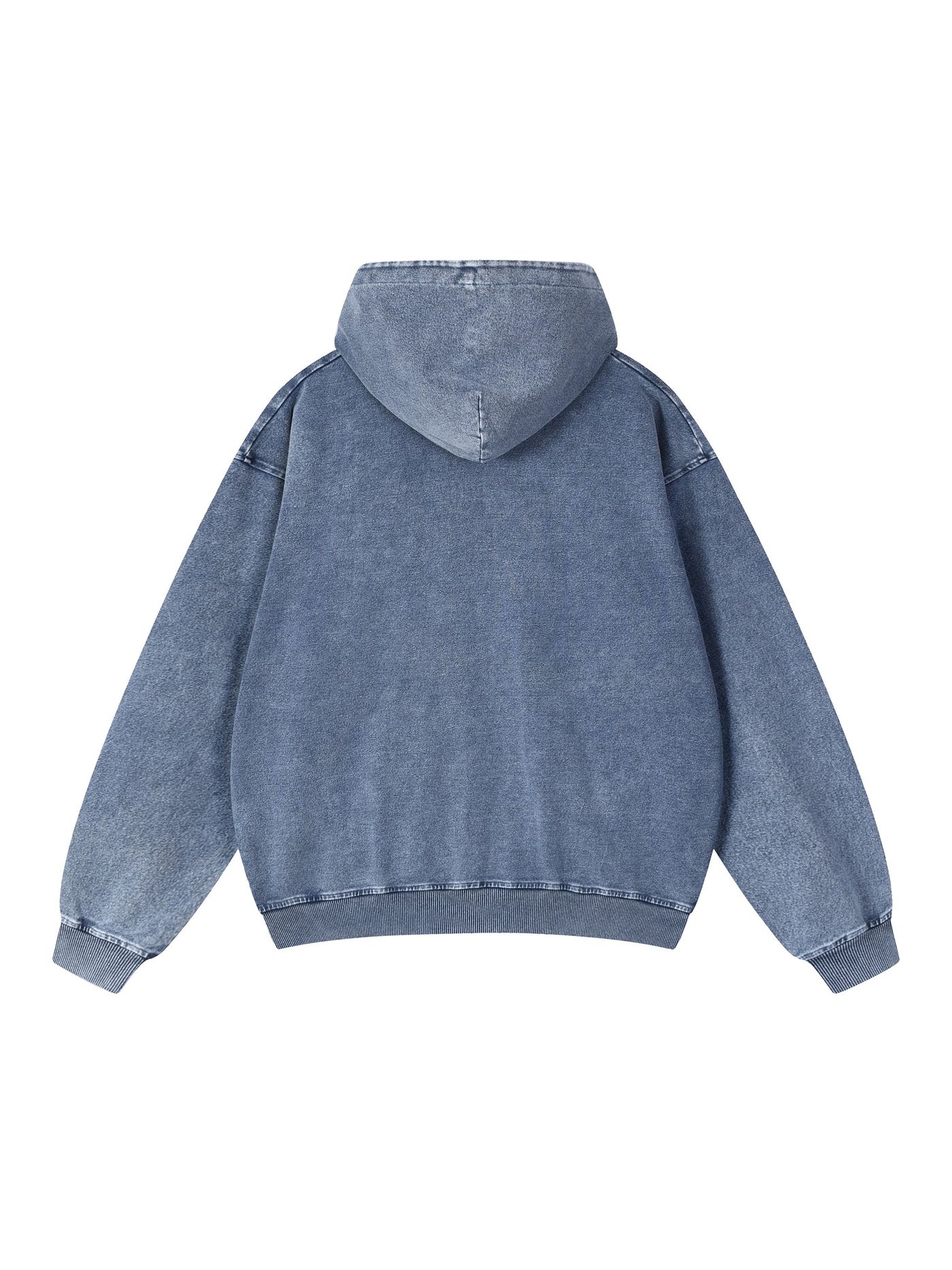 ŁATWOGANG drop 05 — Bluza z kapturem Snow Wash Oversized Zip-Up - ŁATWOGANG™ — detal (3/8)