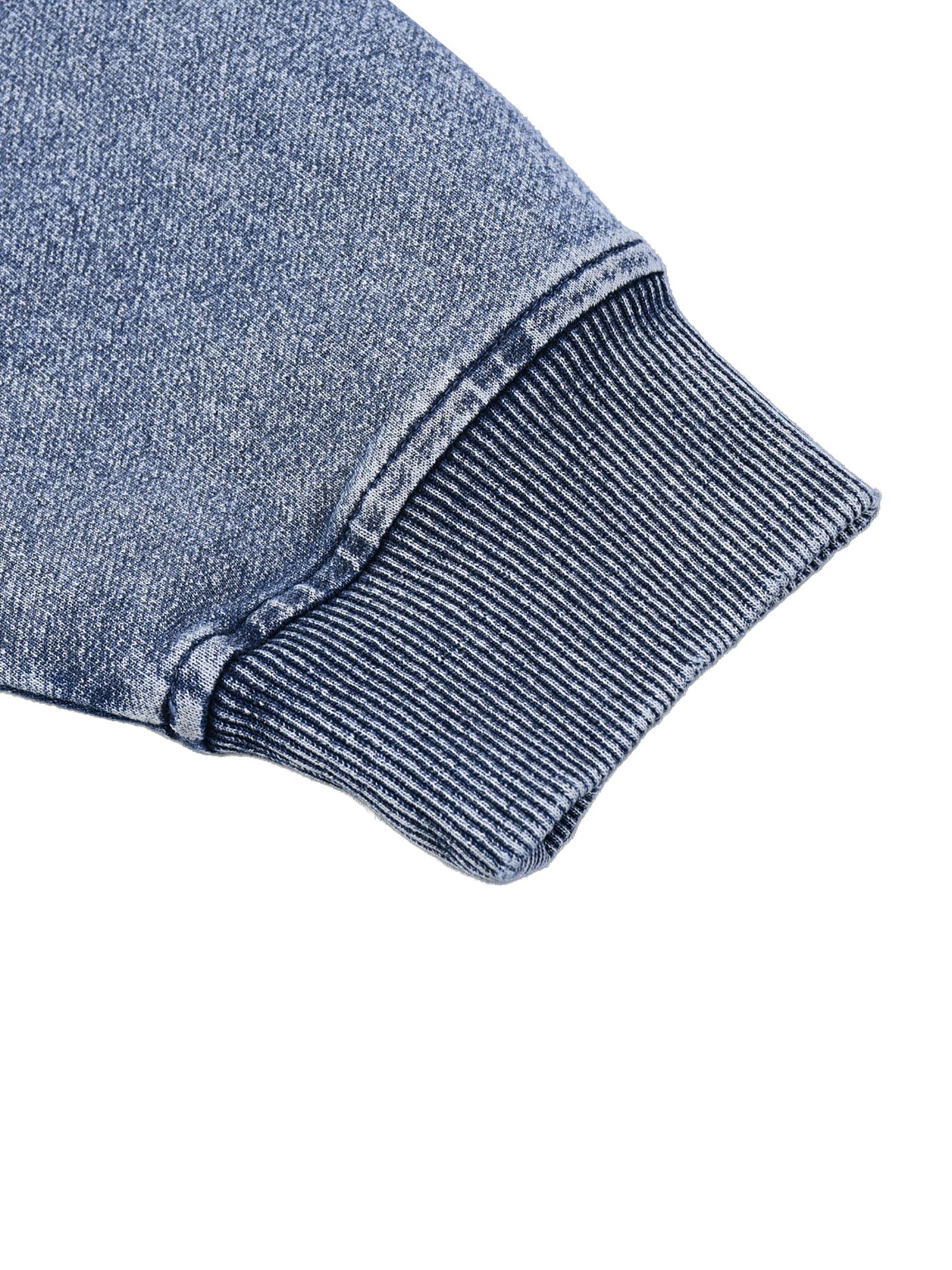 ŁATWOGANG drop 05 — Bluza z kapturem Snow Wash Oversized Zip-Up - ŁATWOGANG™ — szczegół (5/8)