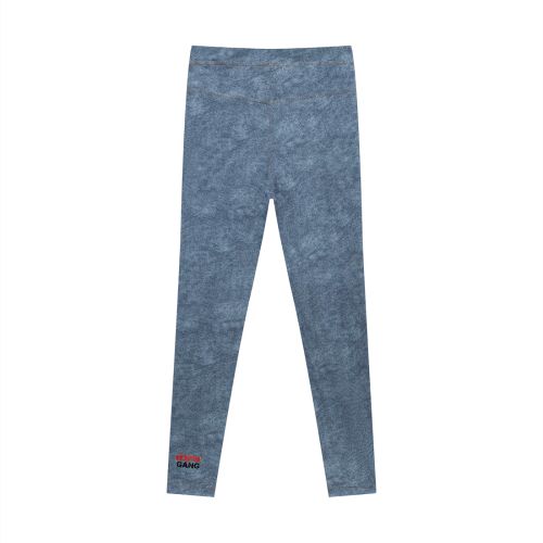 ŁATWOGANG drop 03 — Legginsy damskie Faux Denim Zip-Fly - ŁATWOGANG™