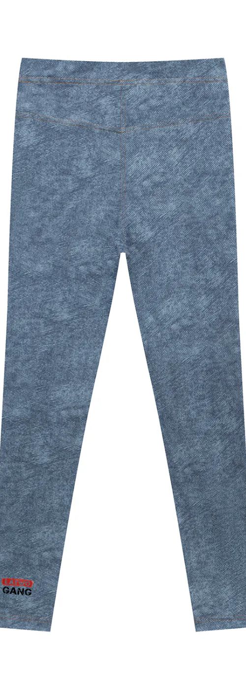 ŁATWOGANG drop 03 — Legginsy damskie Faux Denim Zip-Fly - ŁATWOGANG™