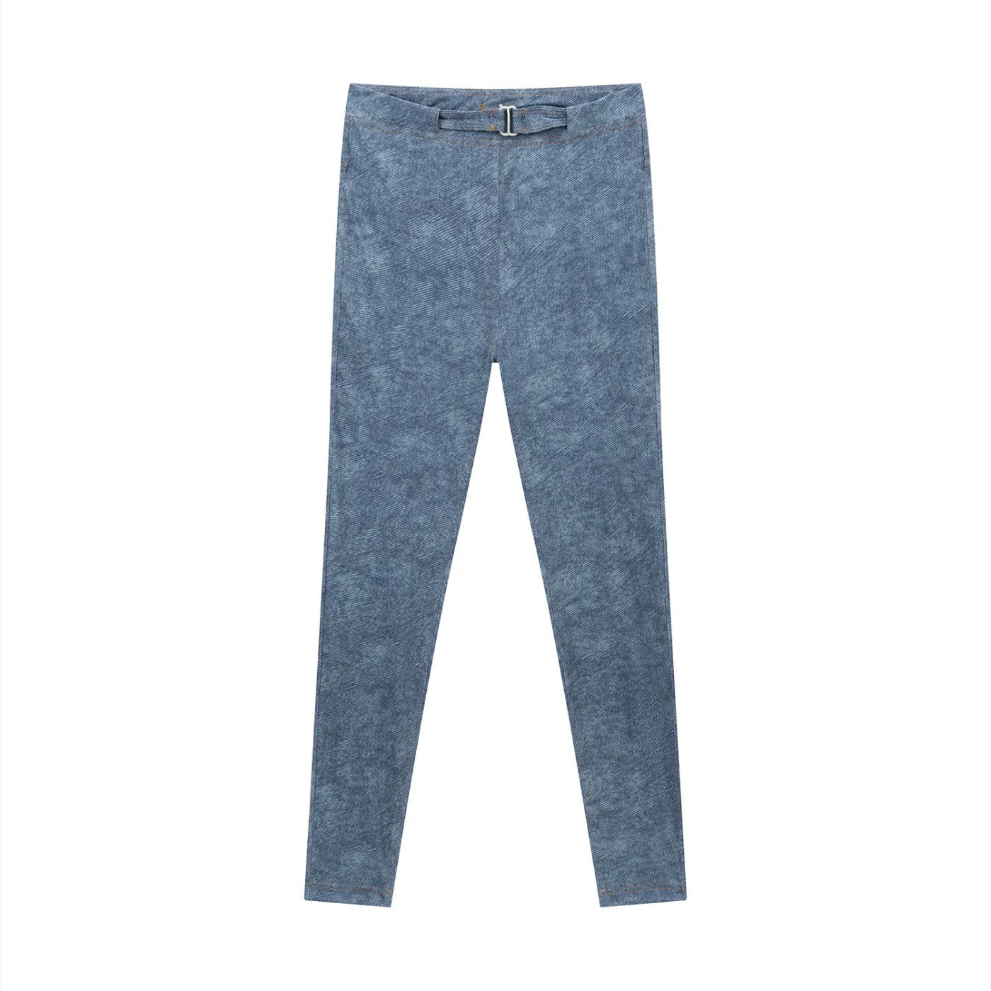 ŁATWOGANG drop 03 — Legginsy damskie Faux Denim Zip-Fly - ŁATWOGANG™ — tył (2/14)