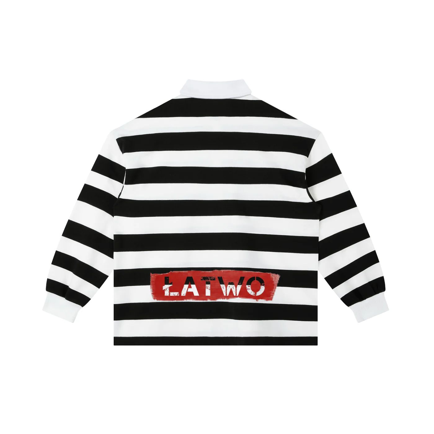 ŁATWOGANG drop 30 — Koszulka Polo Color Block Stripe - ŁATWOGANG™ — detal (3/14)