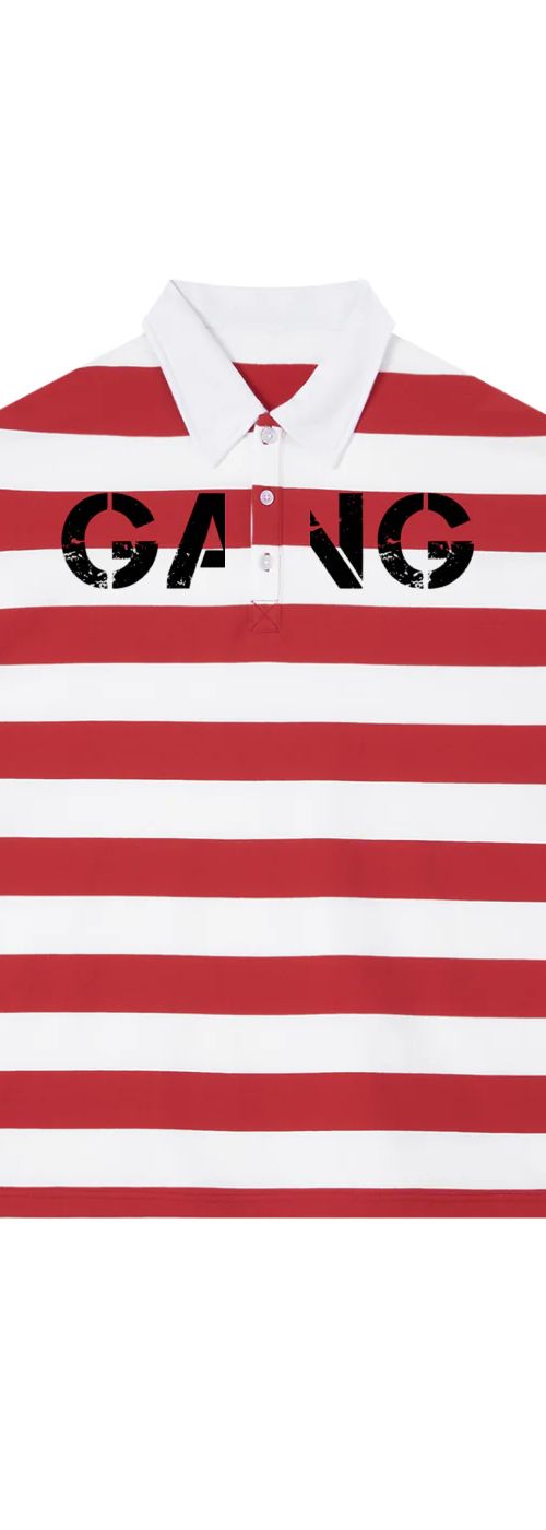 ŁATWOGANG drop 30 — Koszulka Polo Color Block Stripe - ŁATWOGANG™