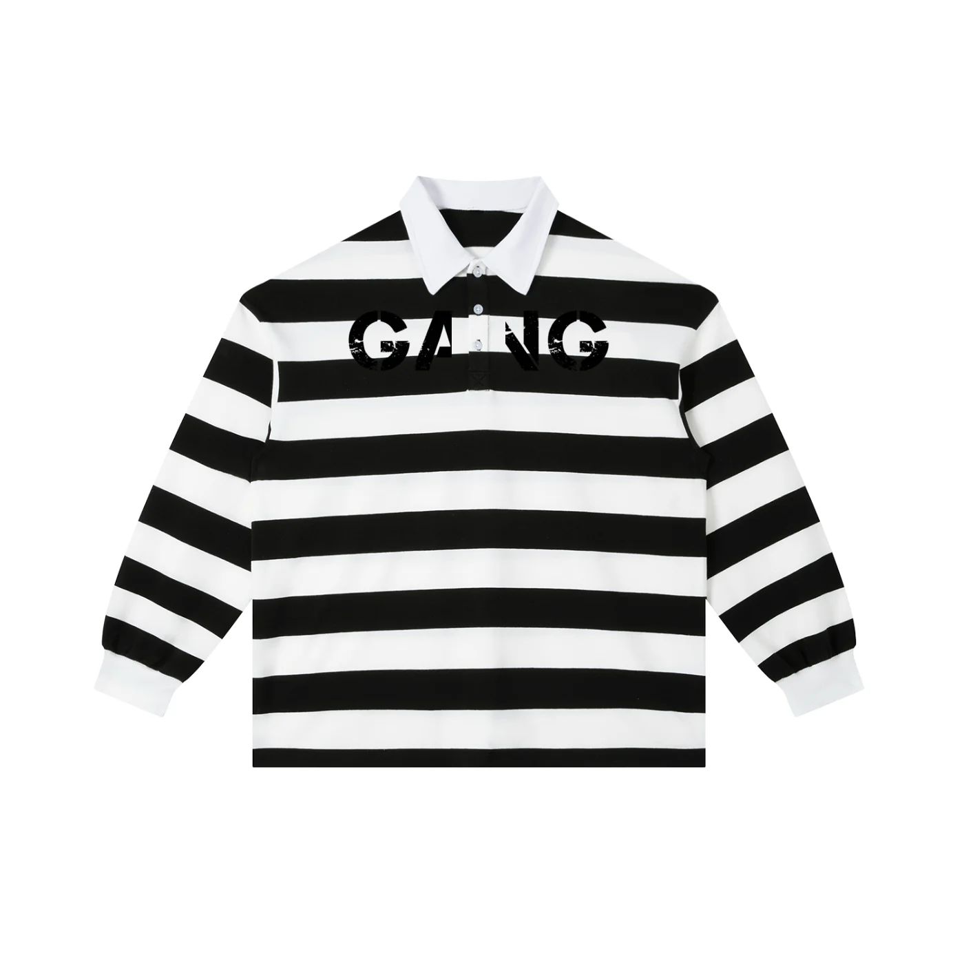 ŁATWOGANG drop 30 — Koszulka Polo Color Block Stripe - ŁATWOGANG™ — tył (2/14)