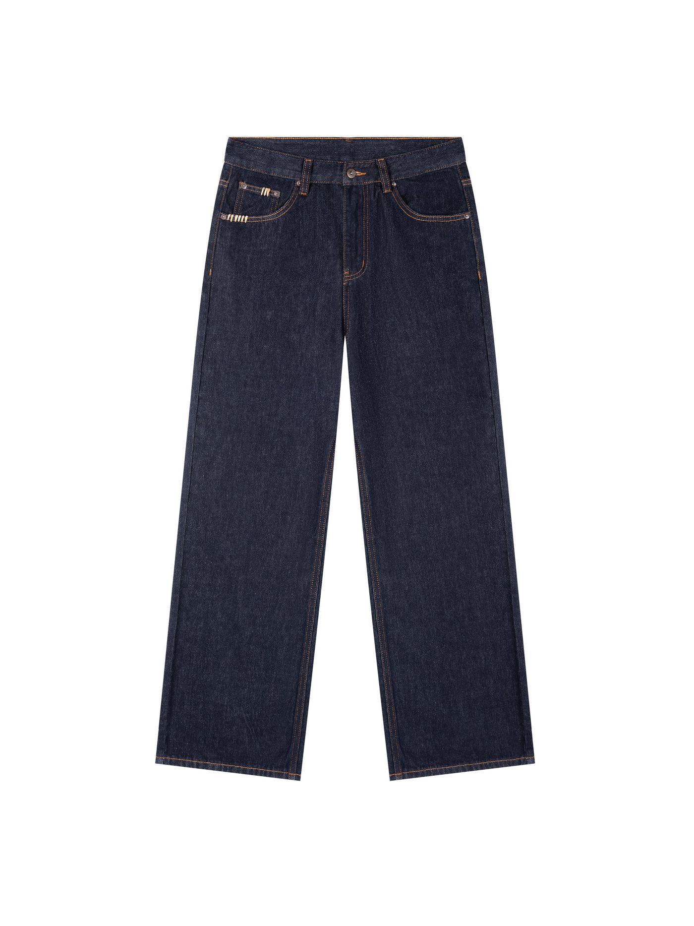 ŁATWOGANG drop 31 — Heavyweight Straight Leg Jeans - ŁATWOGANG™ — detal (3/8)