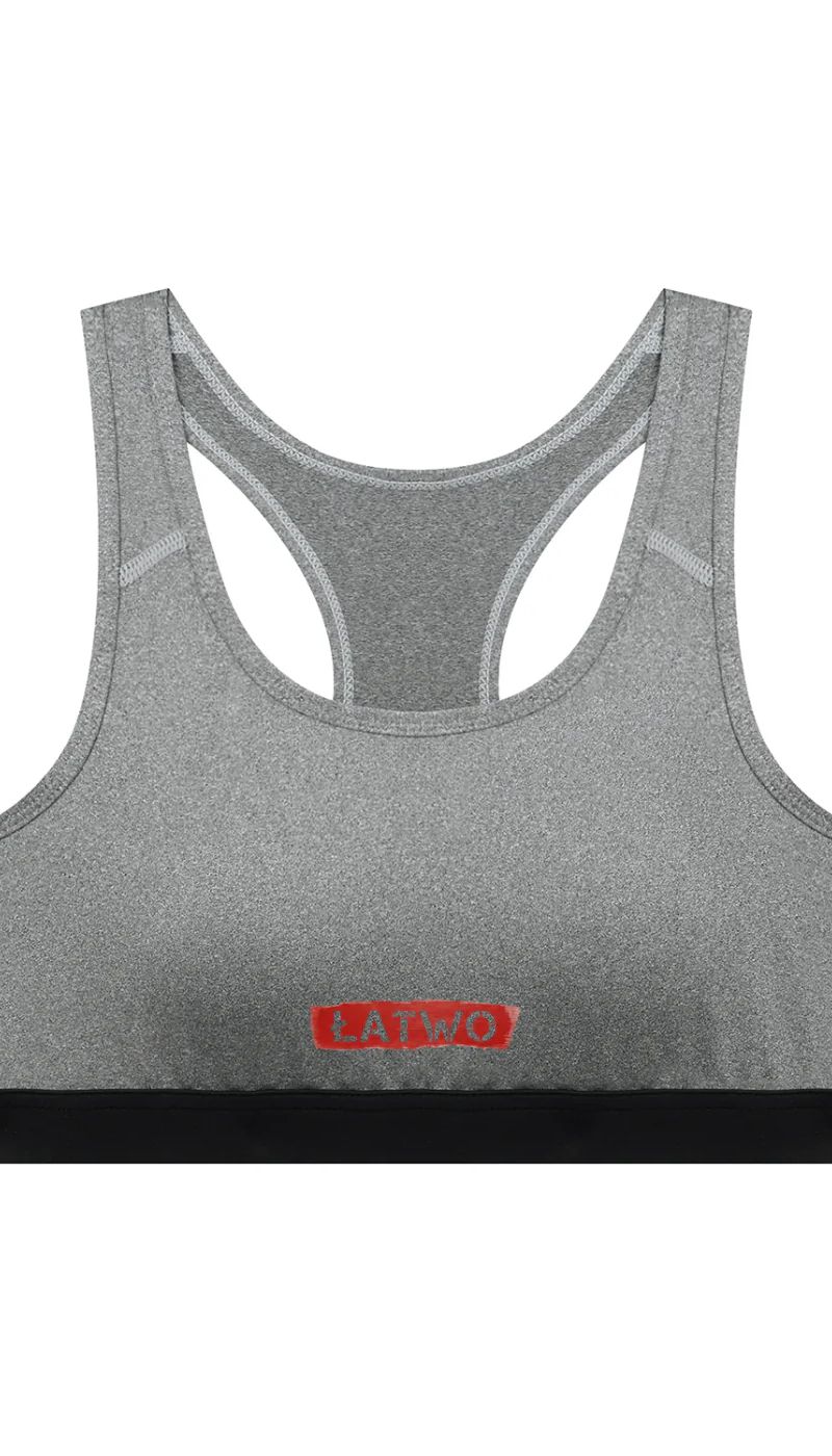 ŁATWOGANG drop 32 — Damski top sportowy Cropped - ŁATWOGANG™ — widok 9 (9/26)