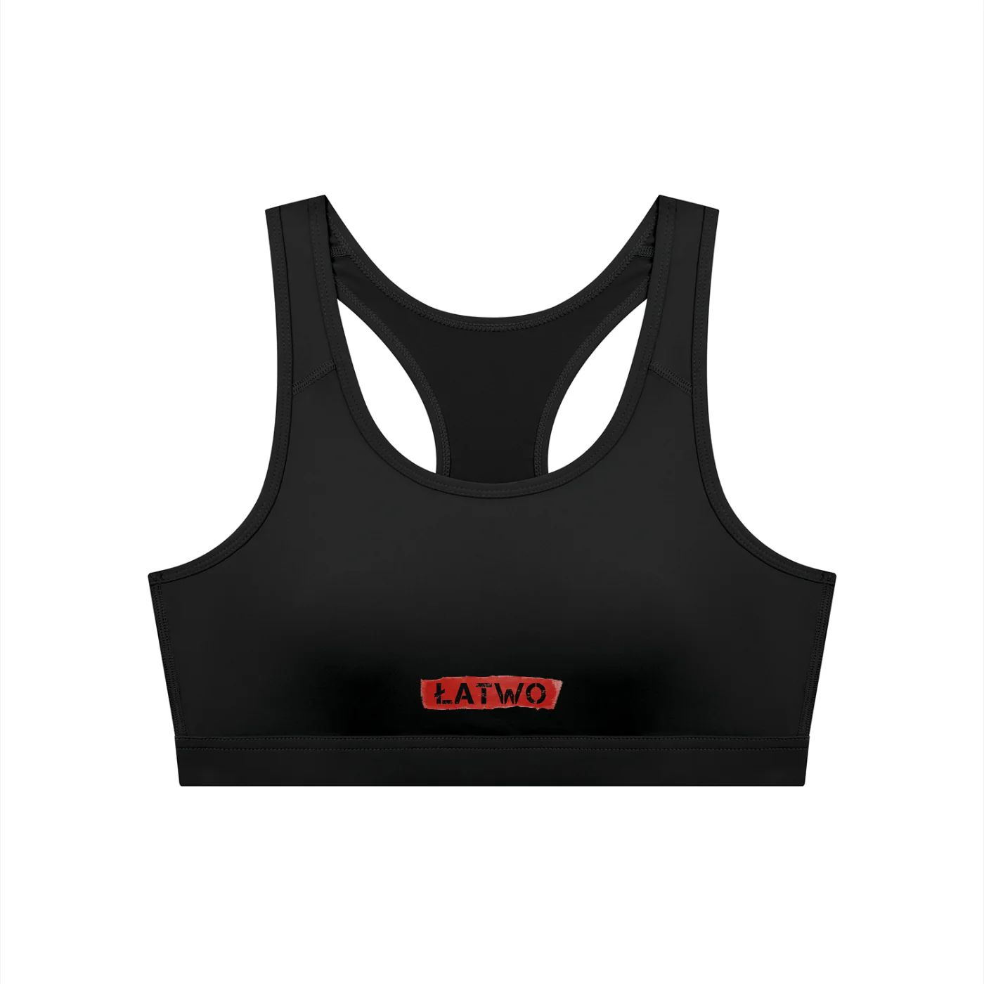 ŁATWOGANG drop 32 — Damski top sportowy Cropped - ŁATWOGANG™ — tył (2/26)