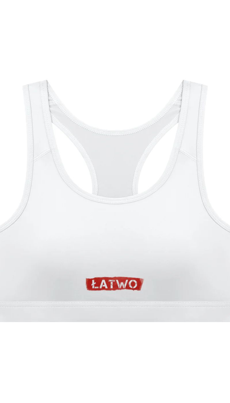 ŁATWOGANG drop 32 — Damski top sportowy Cropped - ŁATWOGANG™ — widok 13 (13/26)