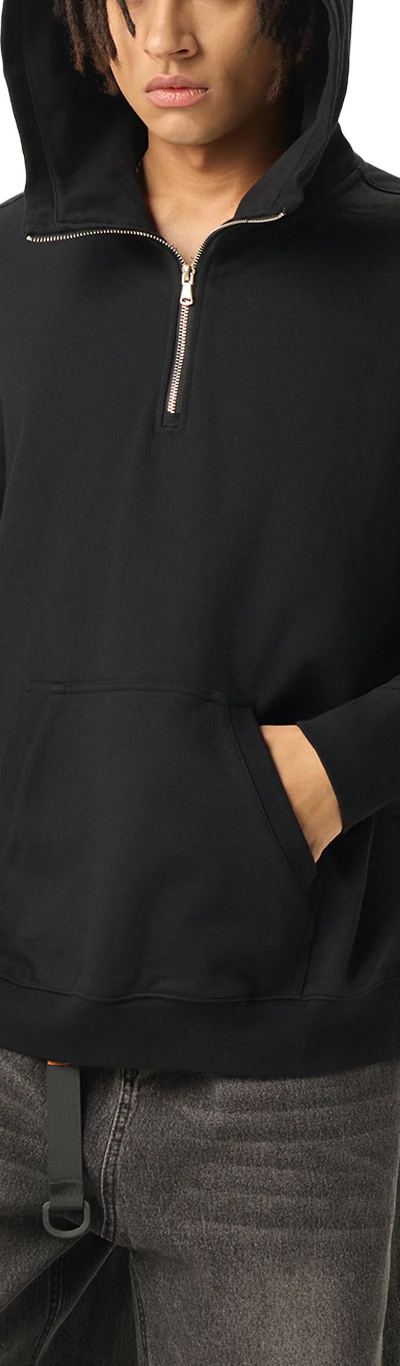 ŁATWOGANG drop 33 — Bluza z kapturem Half-Zip Fleece - ŁATWOGANG™ — widok 8 (8/17)