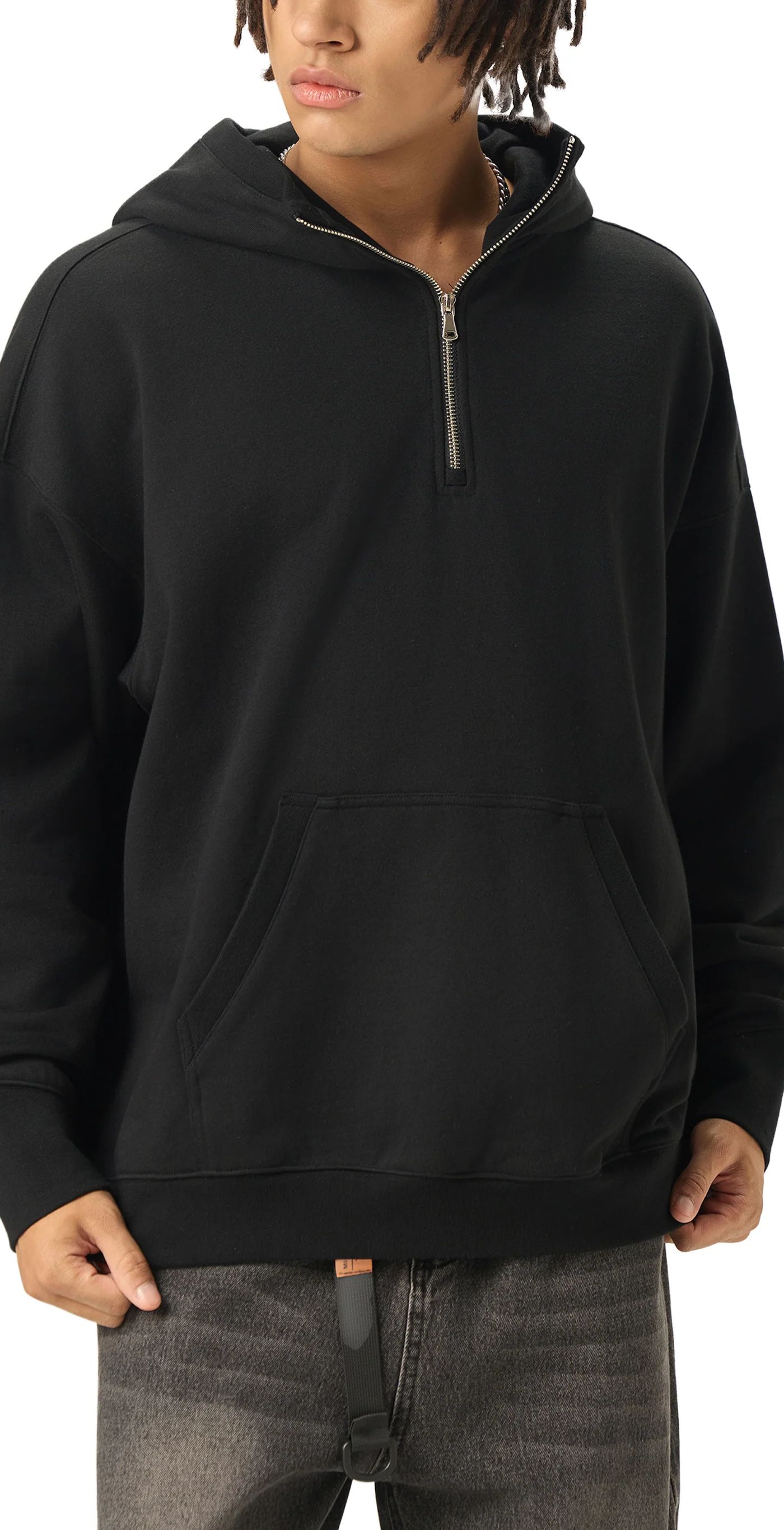 ŁATWOGANG drop 33 — Bluza z kapturem Half-Zip Fleece - ŁATWOGANG™ — widok 7 (7/17)