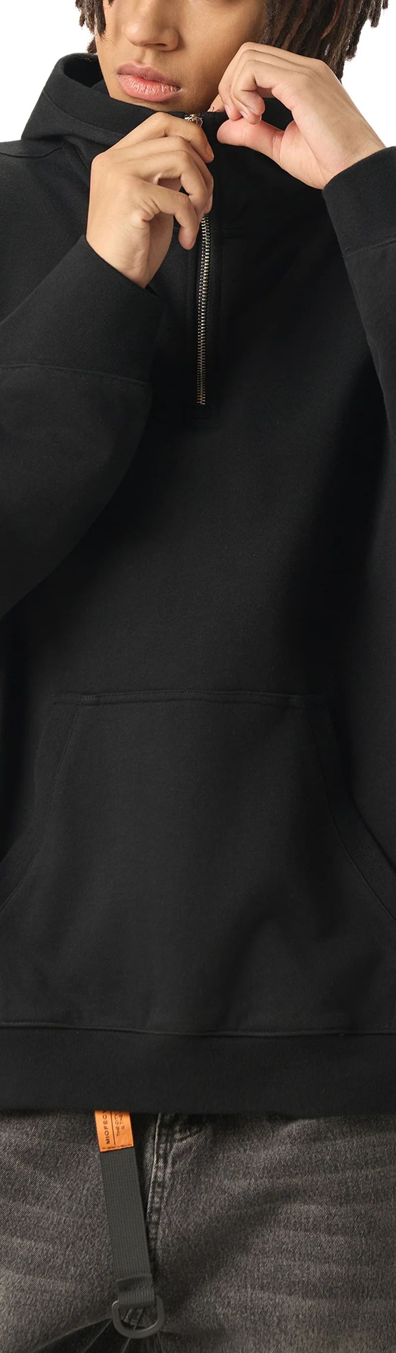 ŁATWOGANG drop 33 — Bluza z kapturem Half-Zip Fleece - ŁATWOGANG™ — widok 6 (6/17)