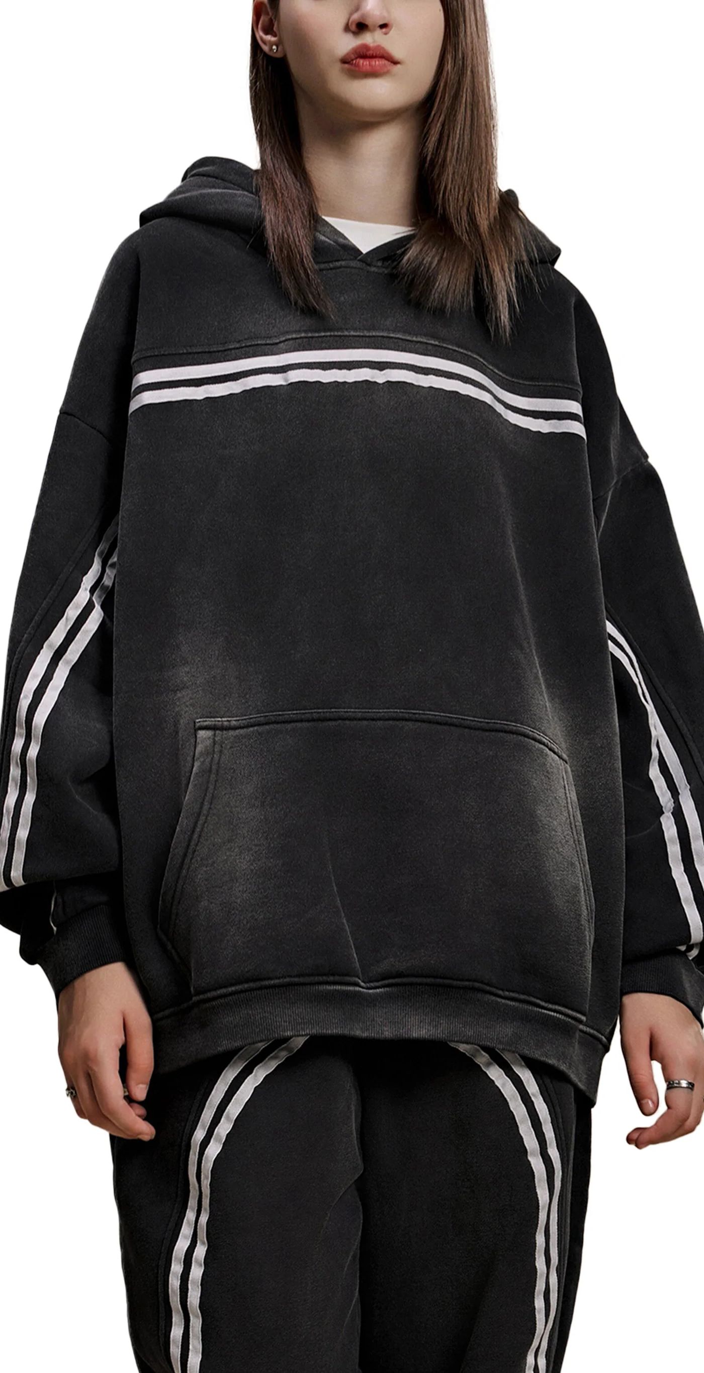 ŁATWOGANG drop 35 — Bluza z kapturem Sun Fade Contrast Tape - ŁATWOGANG™ — widok 11 (11/21)