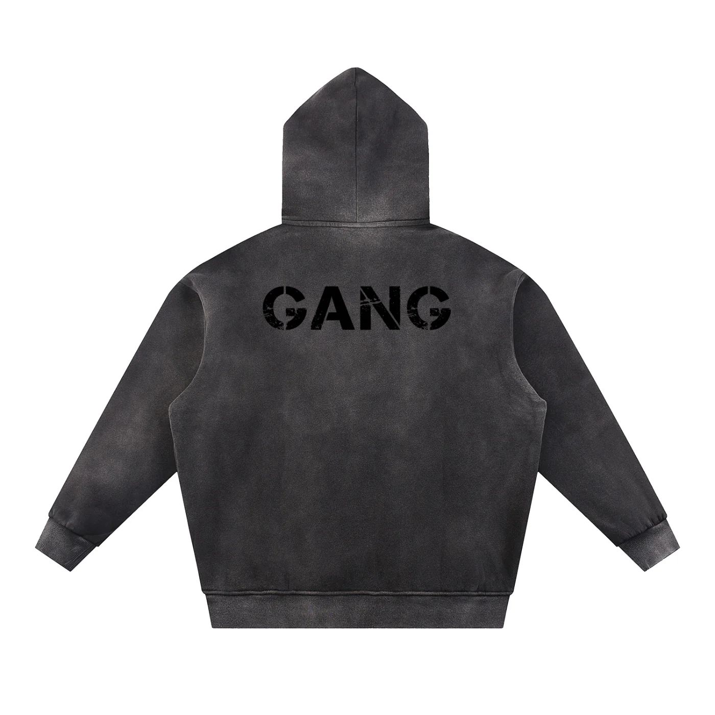 ŁATWOGANG drop 35 — Bluza z kapturem Sun Fade Contrast Tape - ŁATWOGANG™ — tył (2/21)