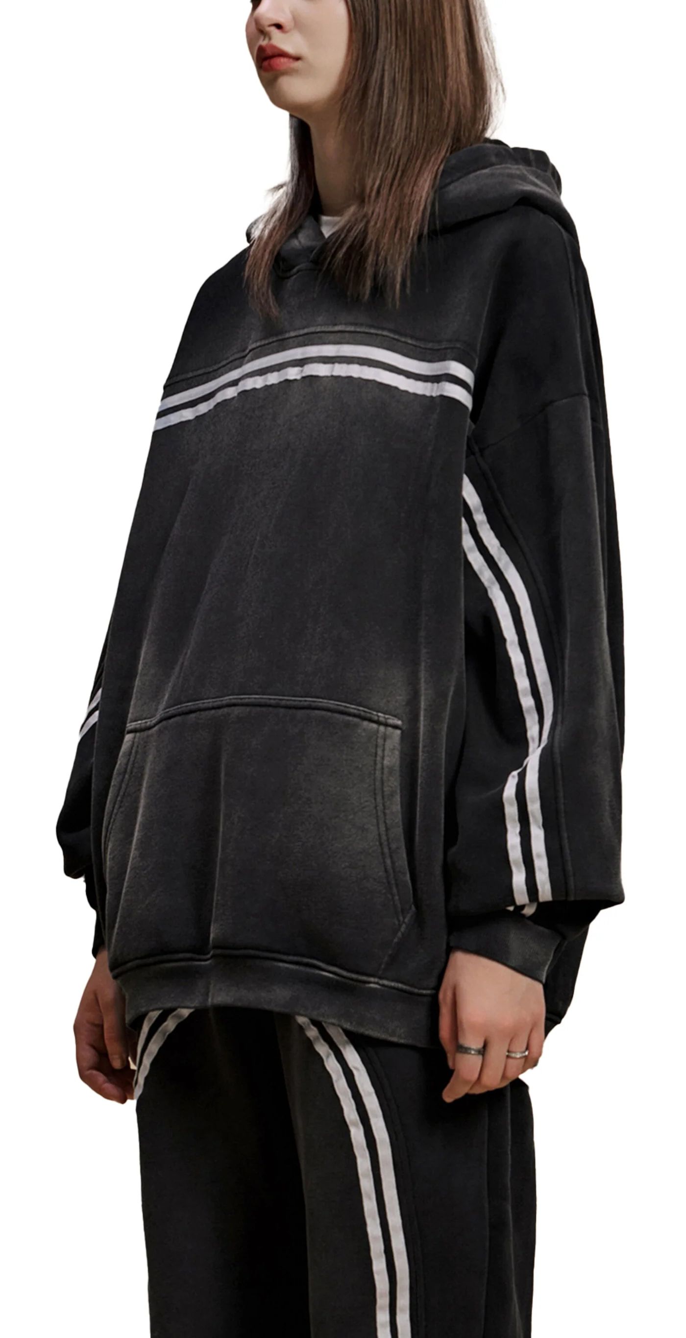 ŁATWOGANG drop 35 — Bluza z kapturem Sun Fade Contrast Tape - ŁATWOGANG™ — widok 13 (13/21)