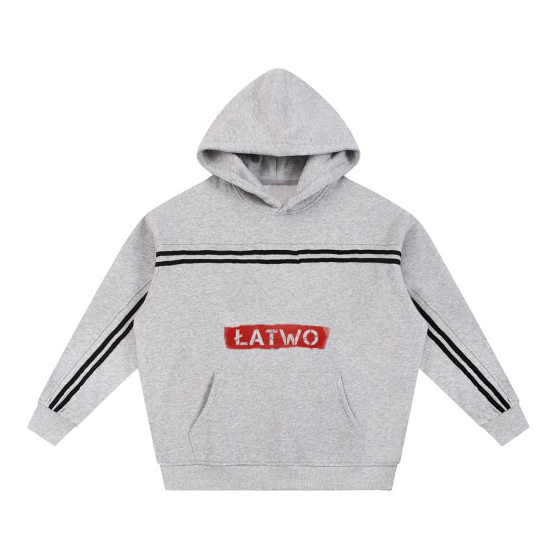 ŁATWOGANG drop 35 — Bluza z kapturem Sun Fade Contrast Tape - ŁATWOGANG™ — detal (3/21)