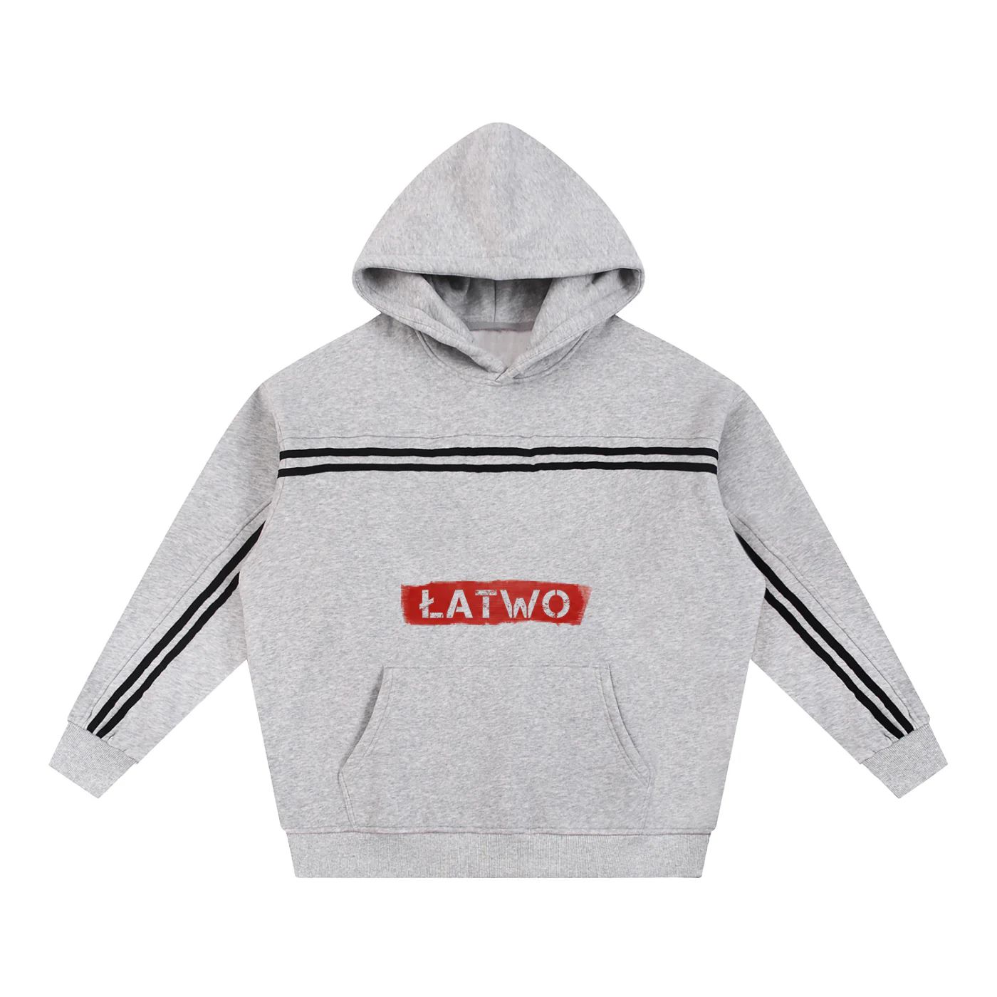 ŁATWOGANG drop 35 — Bluza z kapturem Sun Fade Contrast Tape - ŁATWOGANG™ — detal (3/21)