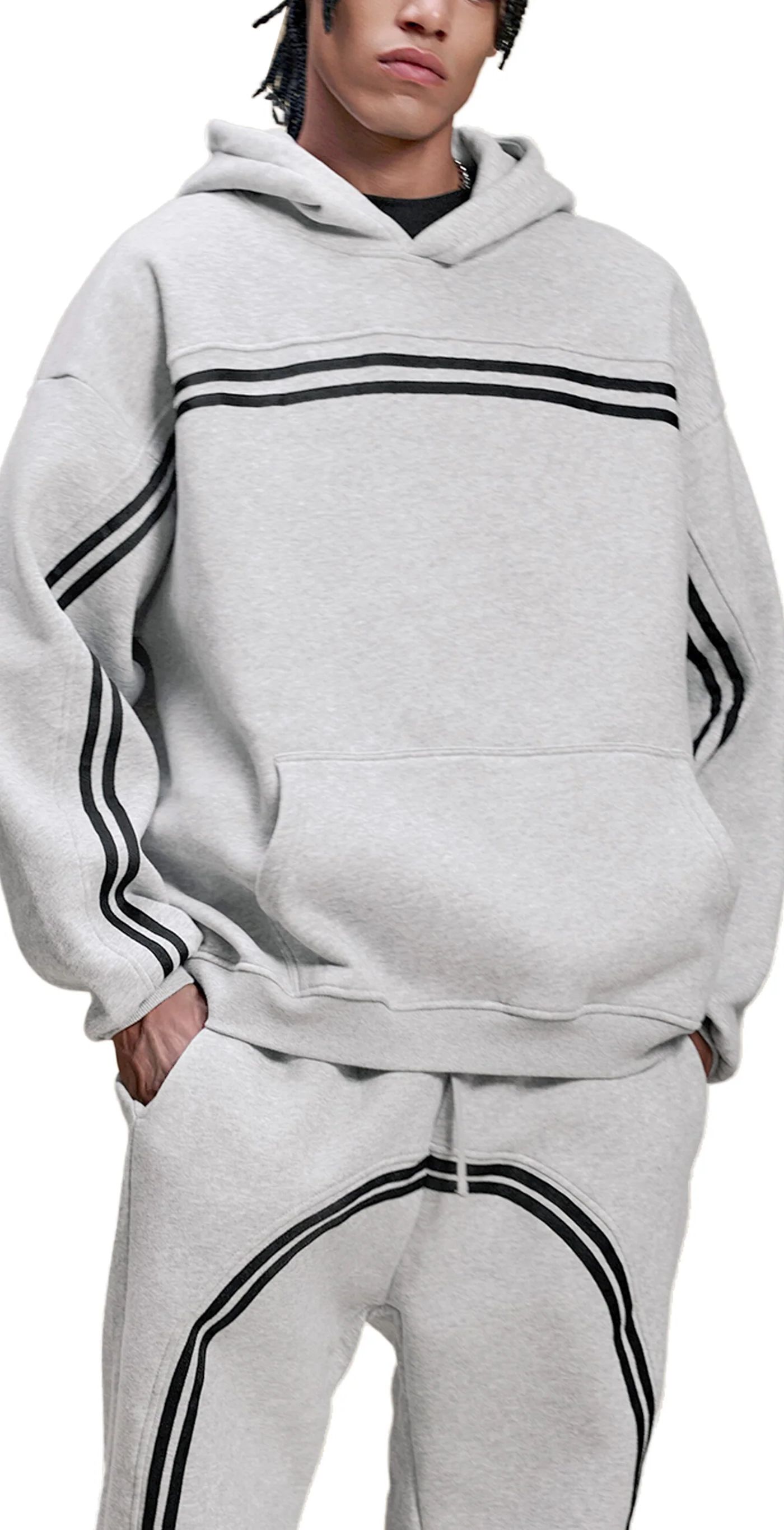 ŁATWOGANG drop 35 — Bluza z kapturem Sun Fade Contrast Tape - ŁATWOGANG™ — widok 7 (7/21)