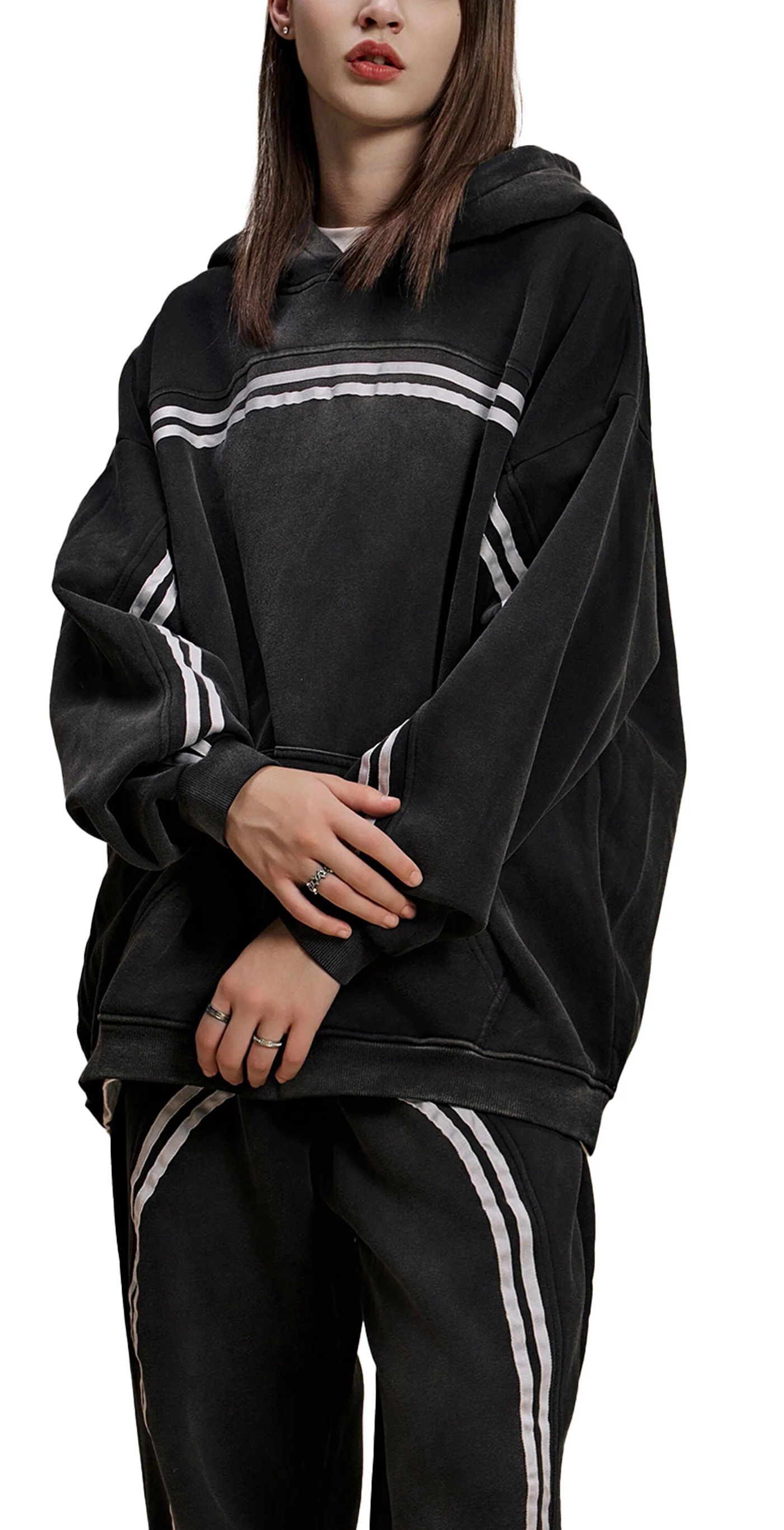 ŁATWOGANG drop 35 — Bluza z kapturem Sun Fade Contrast Tape - ŁATWOGANG™ — widok 15 (15/21)