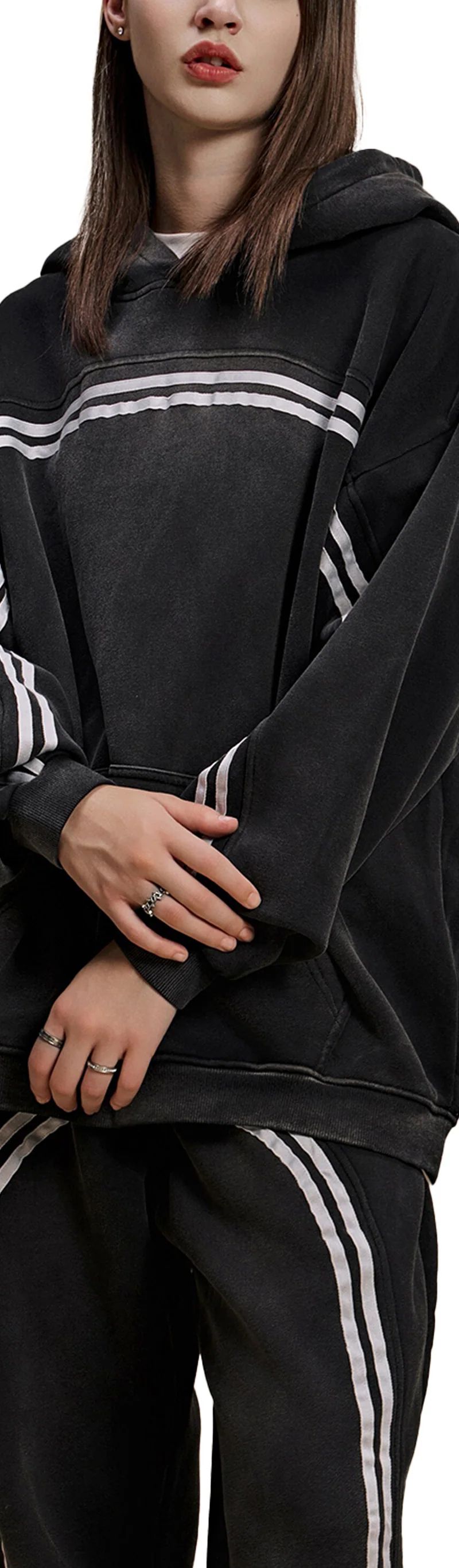 ŁATWOGANG drop 35 — Bluza z kapturem Sun Fade Contrast Tape - ŁATWOGANG™ — widok 15 (15/21)