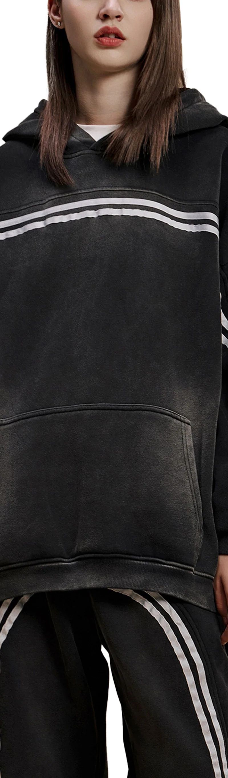 ŁATWOGANG drop 35 — Bluza z kapturem Sun Fade Contrast Tape - ŁATWOGANG™ — widok 12 (12/21)